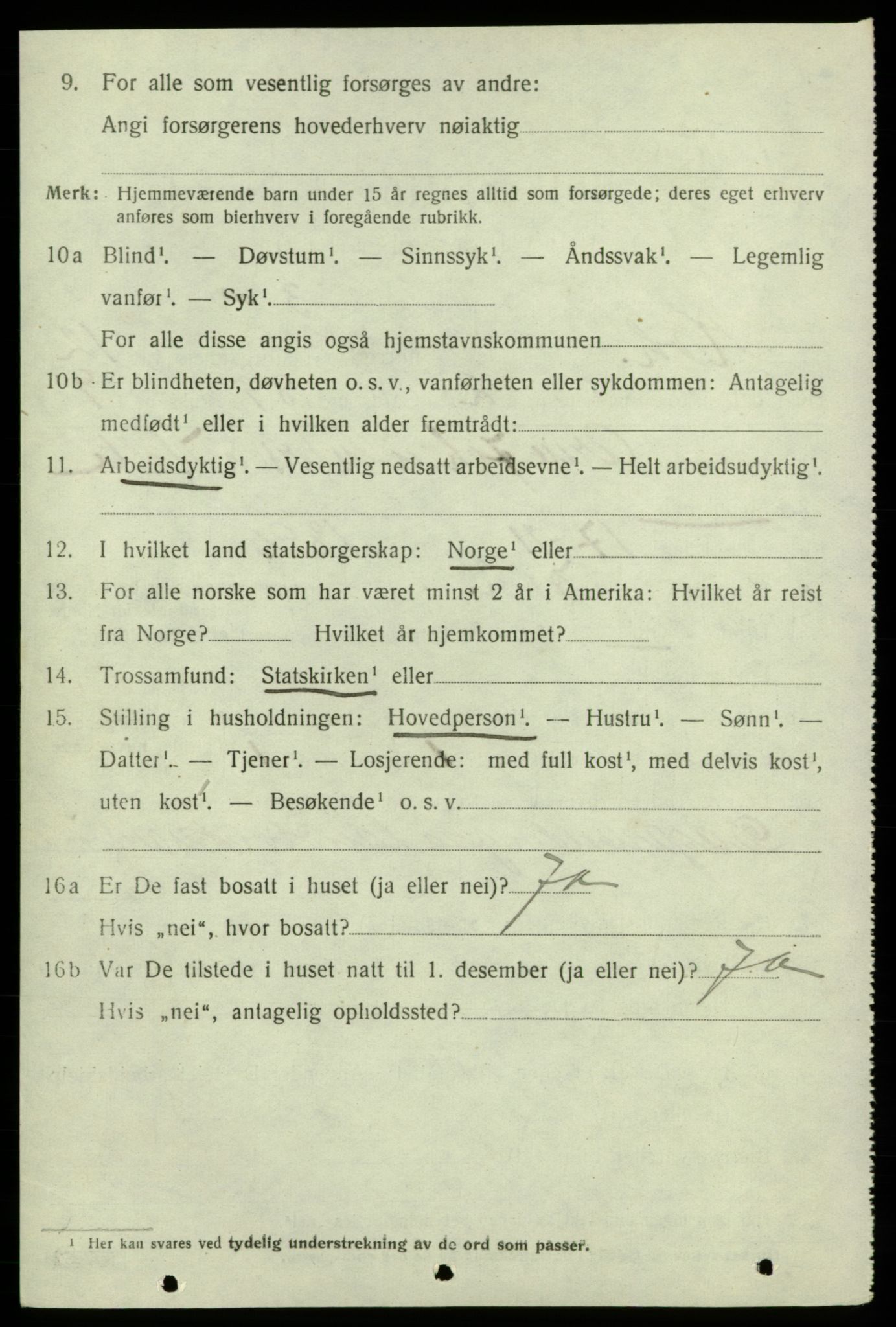 SAB, 1920 census for Kvinnherad, 1920, p. 7307