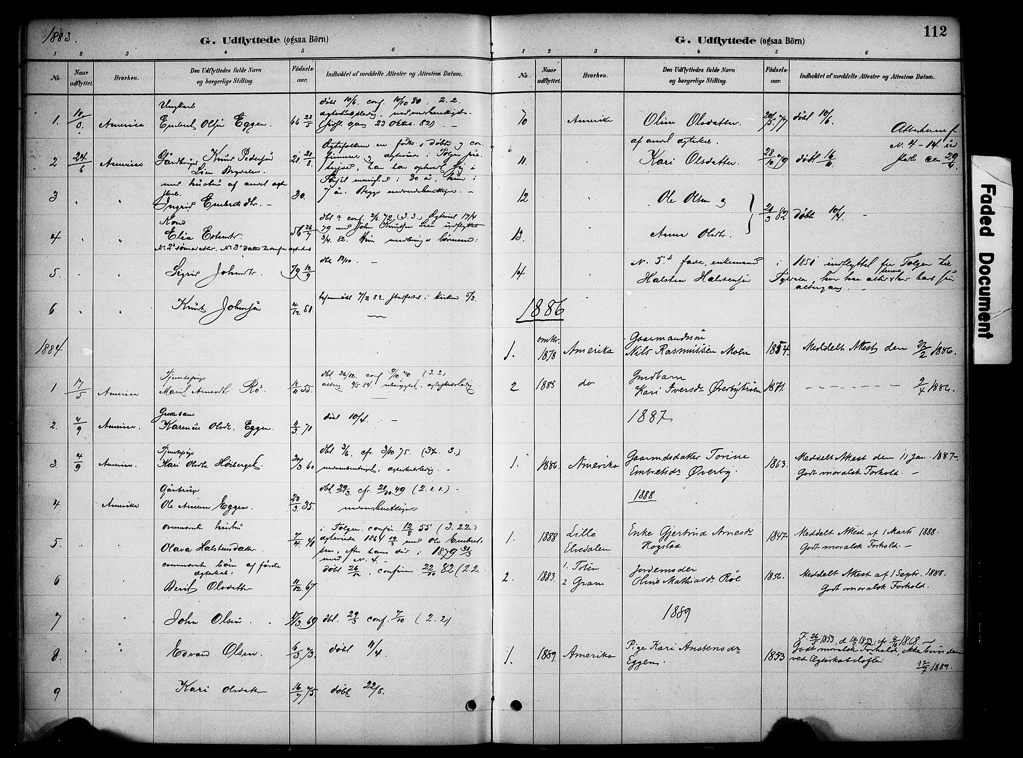Tynset prestekontor, SAH/PREST-058/H/Ha/Haa/L0023: Parish register (official) no. 23, 1880-1901, p. 112
