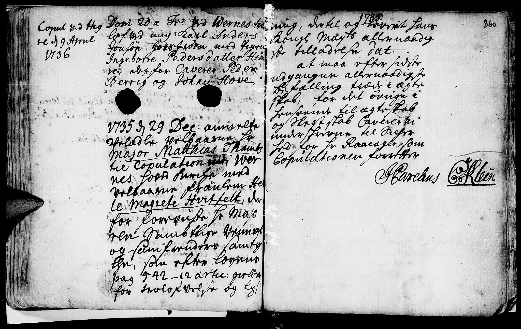 Ministerialprotokoller, klokkerbøker og fødselsregistre - Nord-Trøndelag, SAT/A-1458/709/L0055: Parish register (official) no. 709A03, 1730-1739, p. 859-860