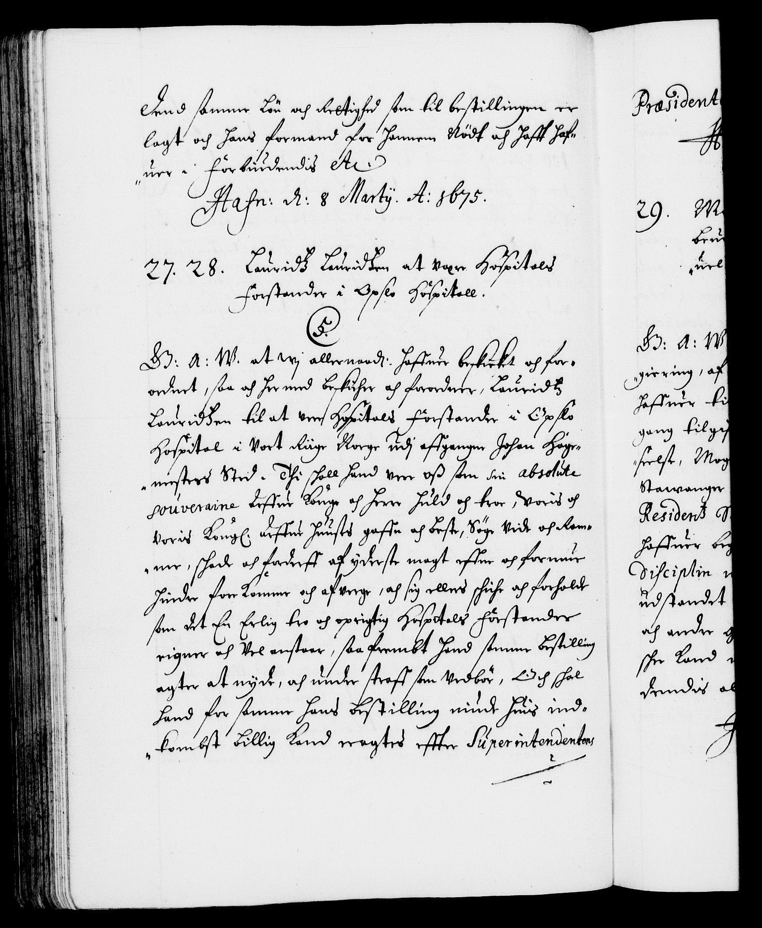 Danske Kanselli 1572-1799, RA/EA-3023/F/Fc/Fca/Fcaa/L0012: Norske registre (mikrofilm), 1674-1680, p. 113b