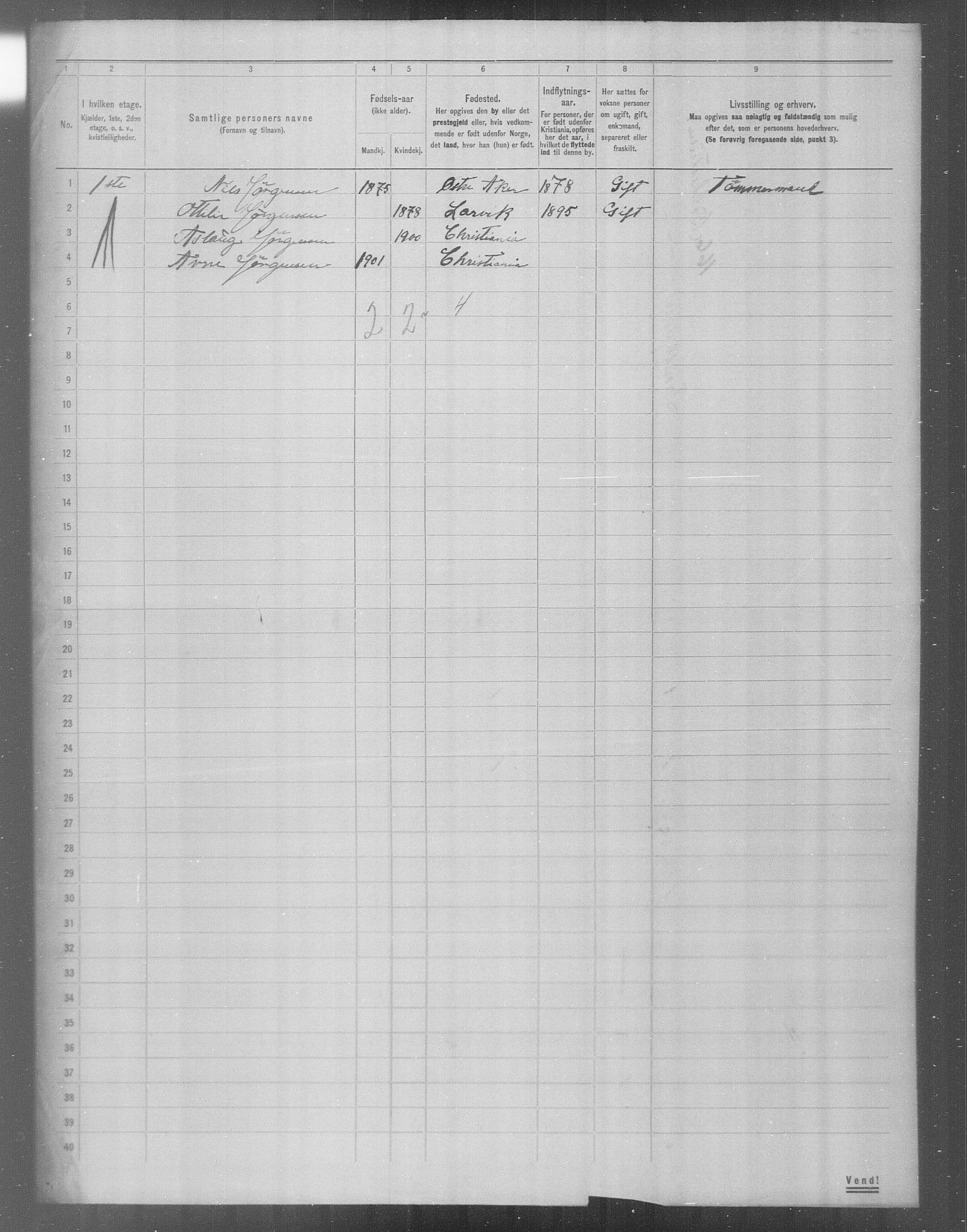 OBA, Municipal Census 1904 for Kristiania, 1904, p. 22193