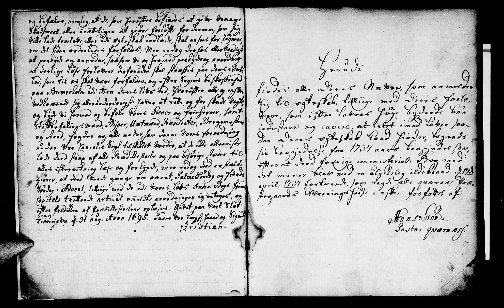 Ministerialprotokoller, klokkerbøker og fødselsregistre - Møre og Romsdal, AV/SAT-A-1454/568/L0792: Parish register (official) no. 568A01, 1737-1749