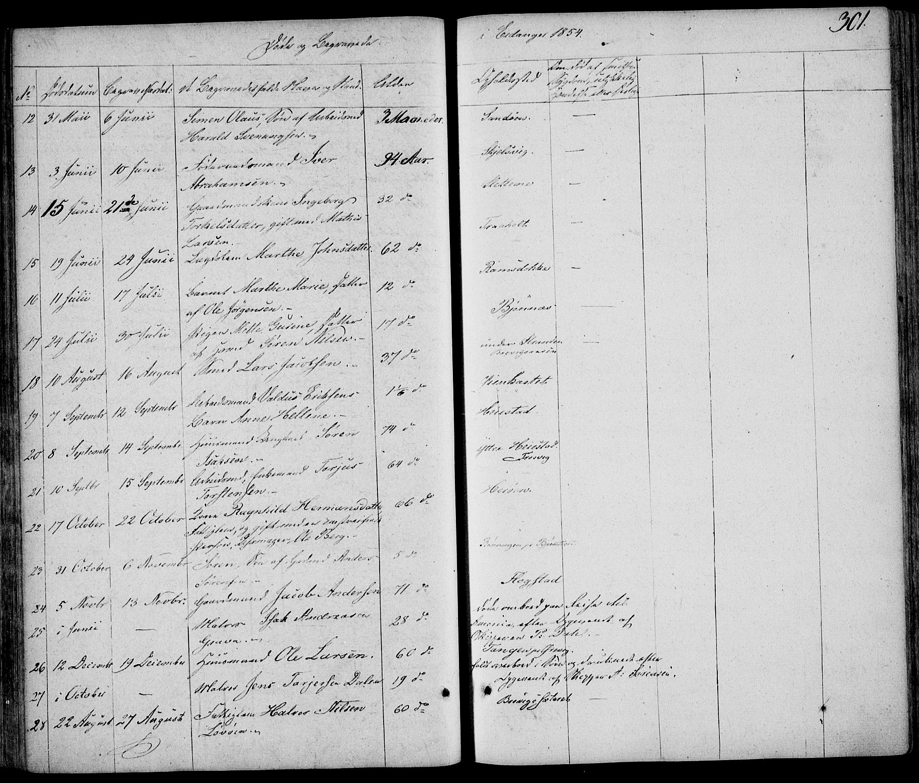 Eidanger kirkebøker, AV/SAKO-A-261/F/Fa/L0008: Parish register (official) no. 8, 1831-1858, p. 301