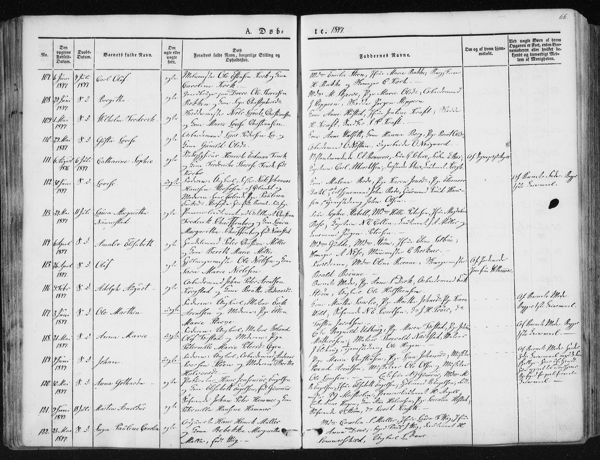 Ministerialprotokoller, klokkerbøker og fødselsregistre - Sør-Trøndelag, SAT/A-1456/602/L0110: Parish register (official) no. 602A08, 1840-1854, p. 66