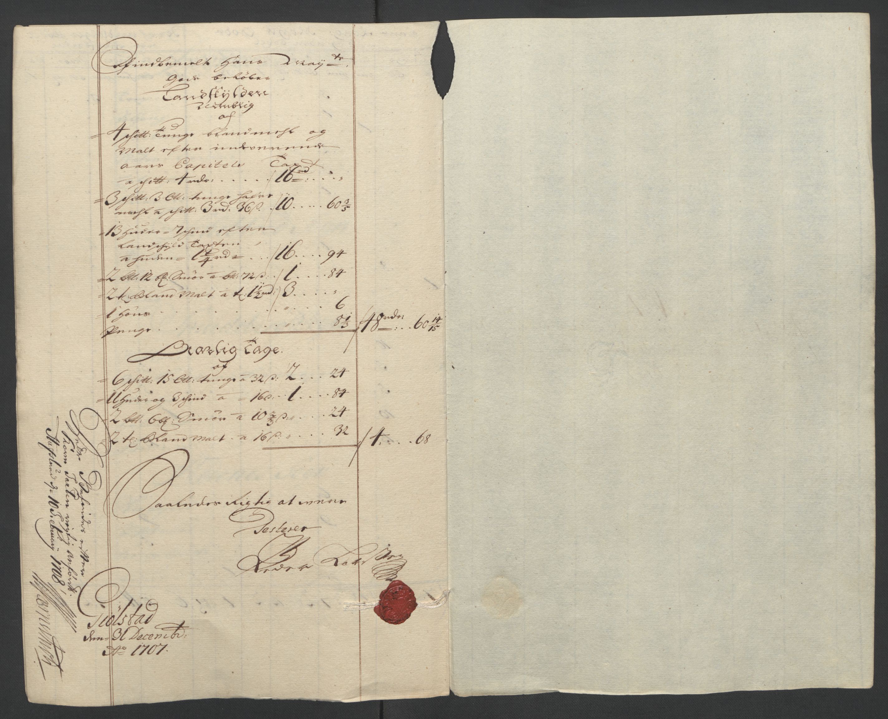 Rentekammeret inntil 1814, Reviderte regnskaper, Fogderegnskap, AV/RA-EA-4092/R07/L0299: Fogderegnskap Rakkestad, Heggen og Frøland, 1707, p. 24