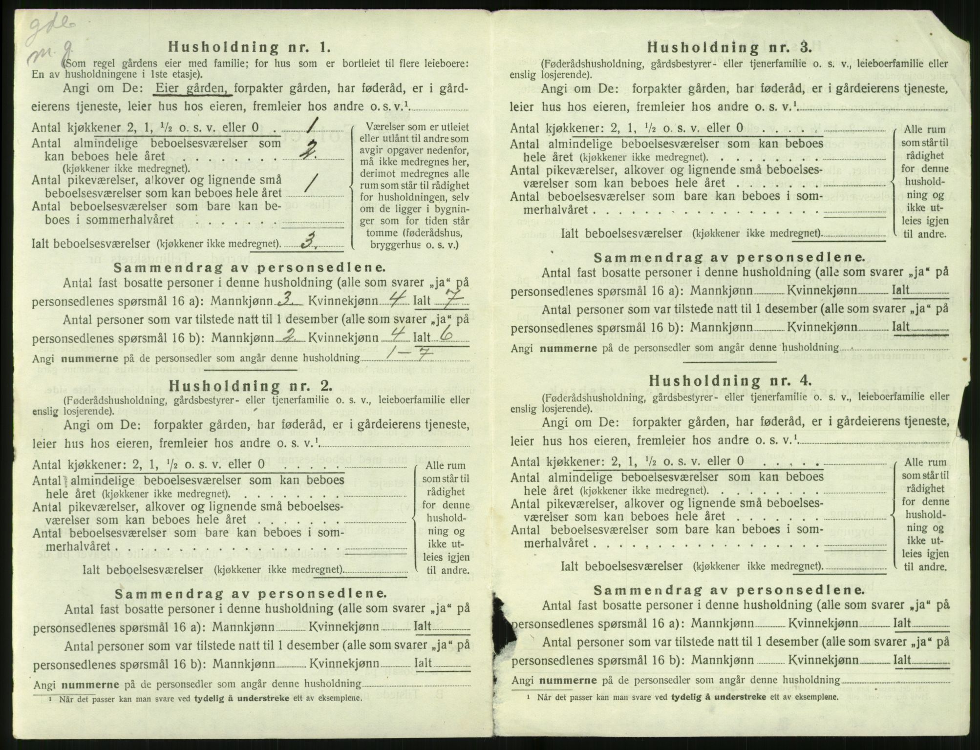 SAT, 1920 census for Ørsta, 1920, p. 697