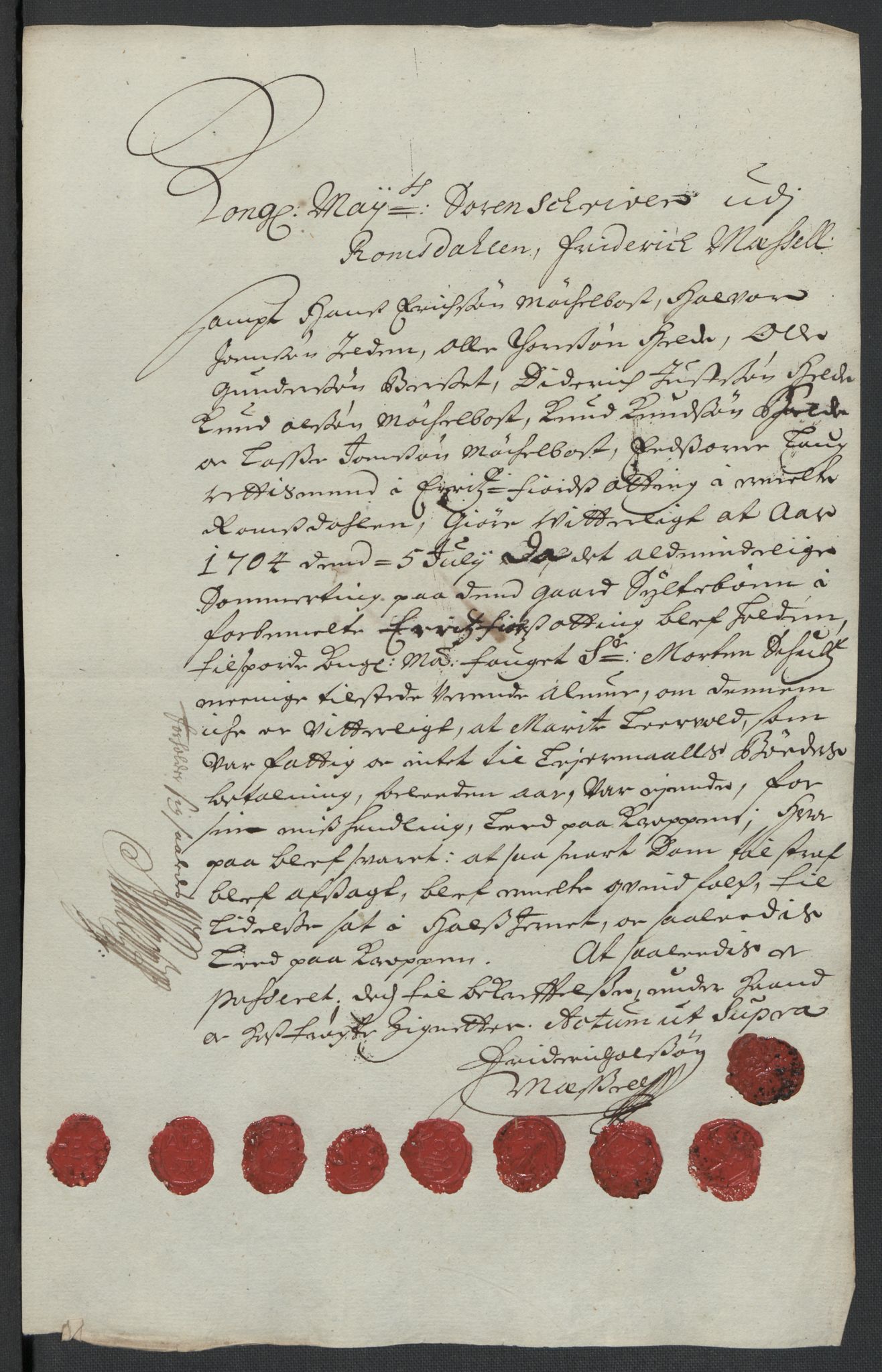 Rentekammeret inntil 1814, Reviderte regnskaper, Fogderegnskap, RA/EA-4092/R55/L3656: Fogderegnskap Romsdal, 1703-1705, p. 83