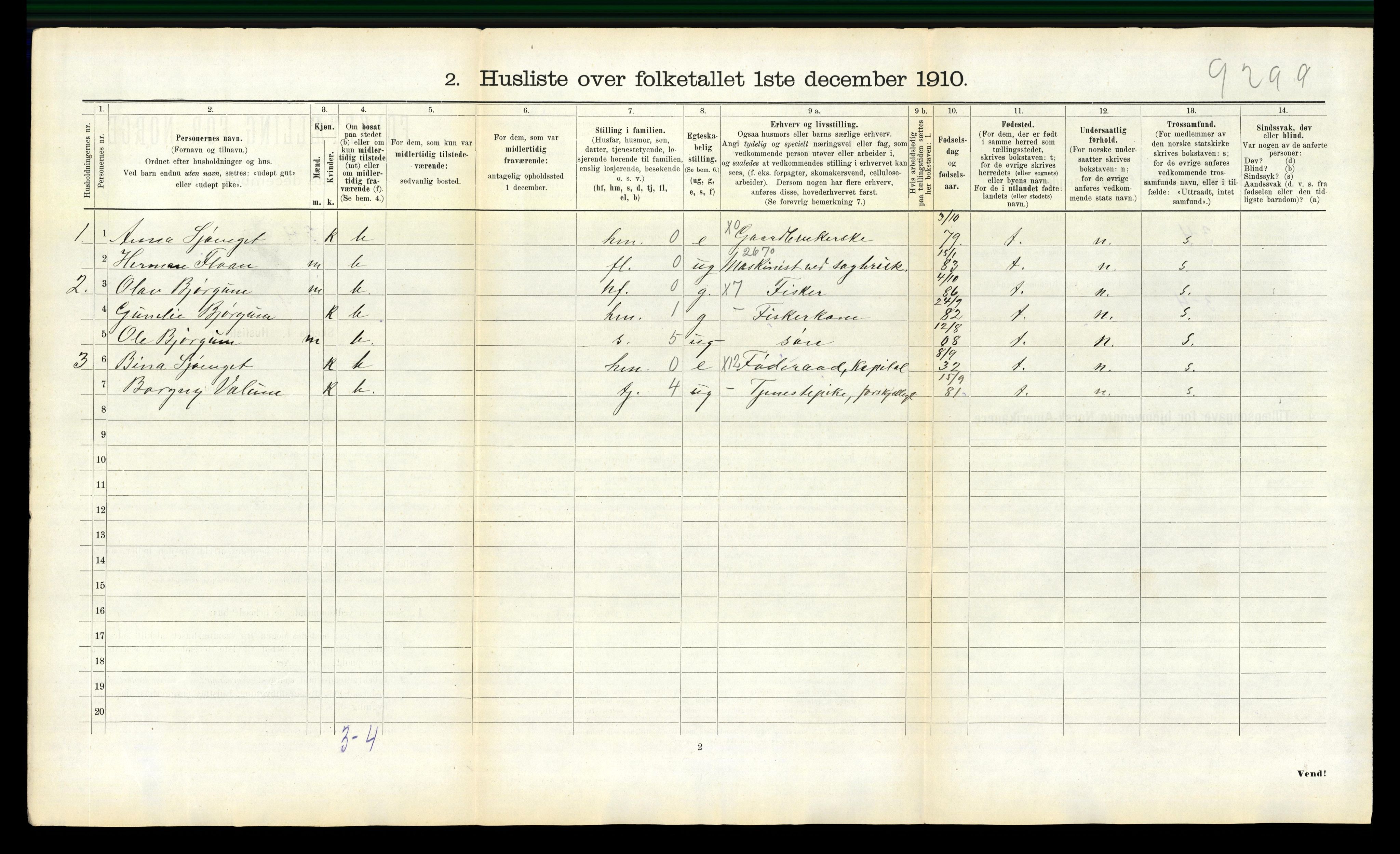 RA, 1910 census for Skogn, 1910, p. 1043