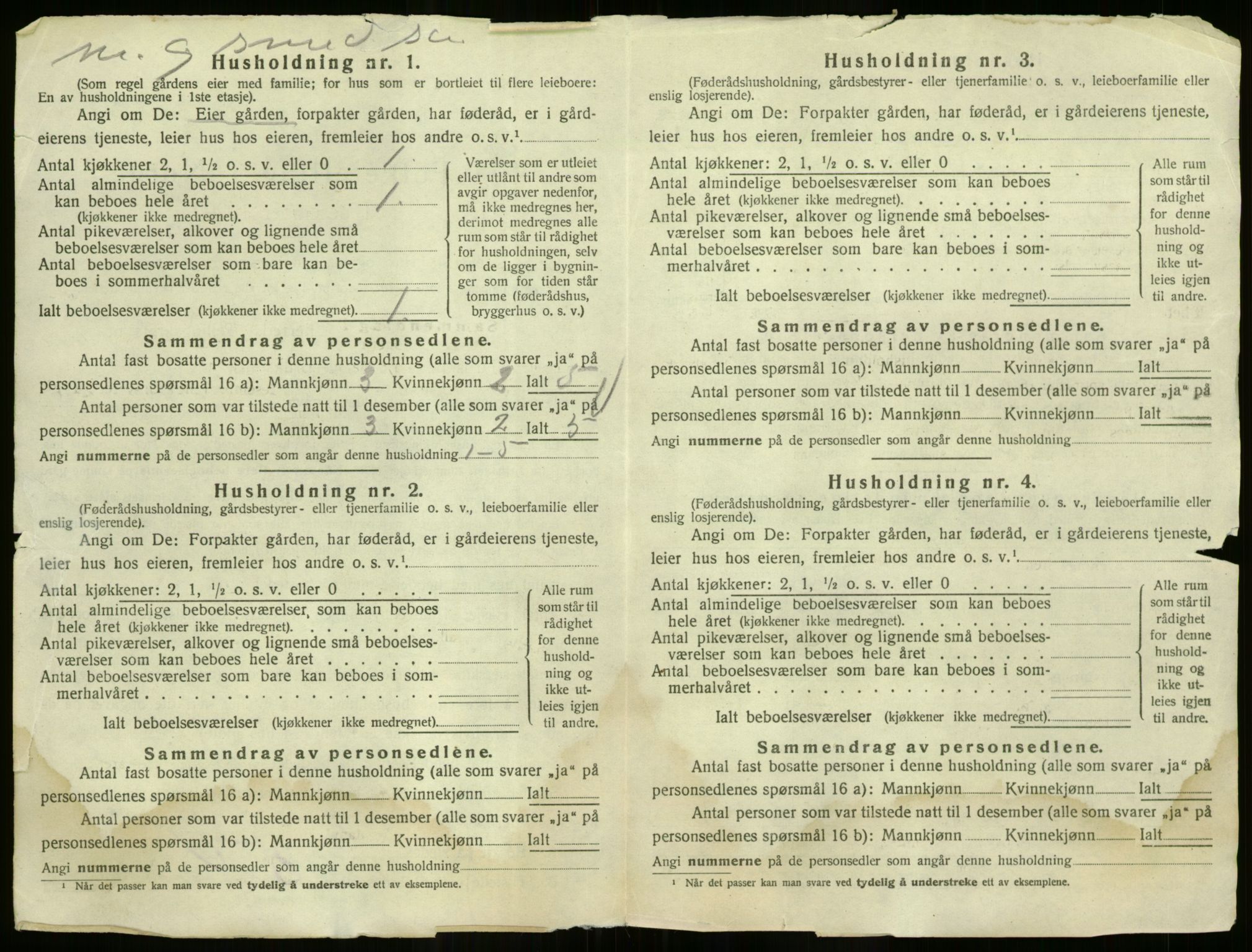 SAO, 1920 census for Eidsvoll, 1920, p. 3542
