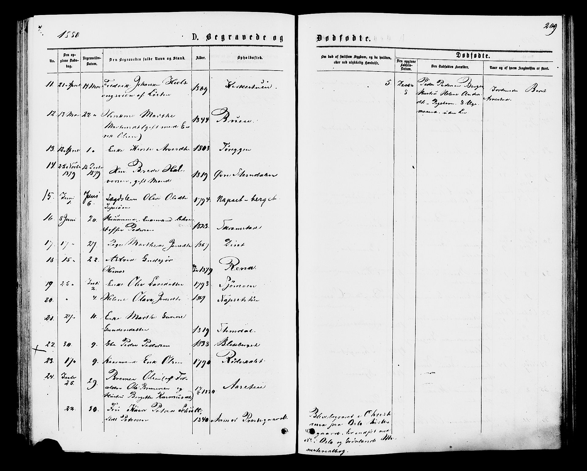 Åmot prestekontor, Hedmark, SAH/PREST-056/H/Ha/Haa/L0009: Parish register (official) no. 9, 1875-1883, p. 209