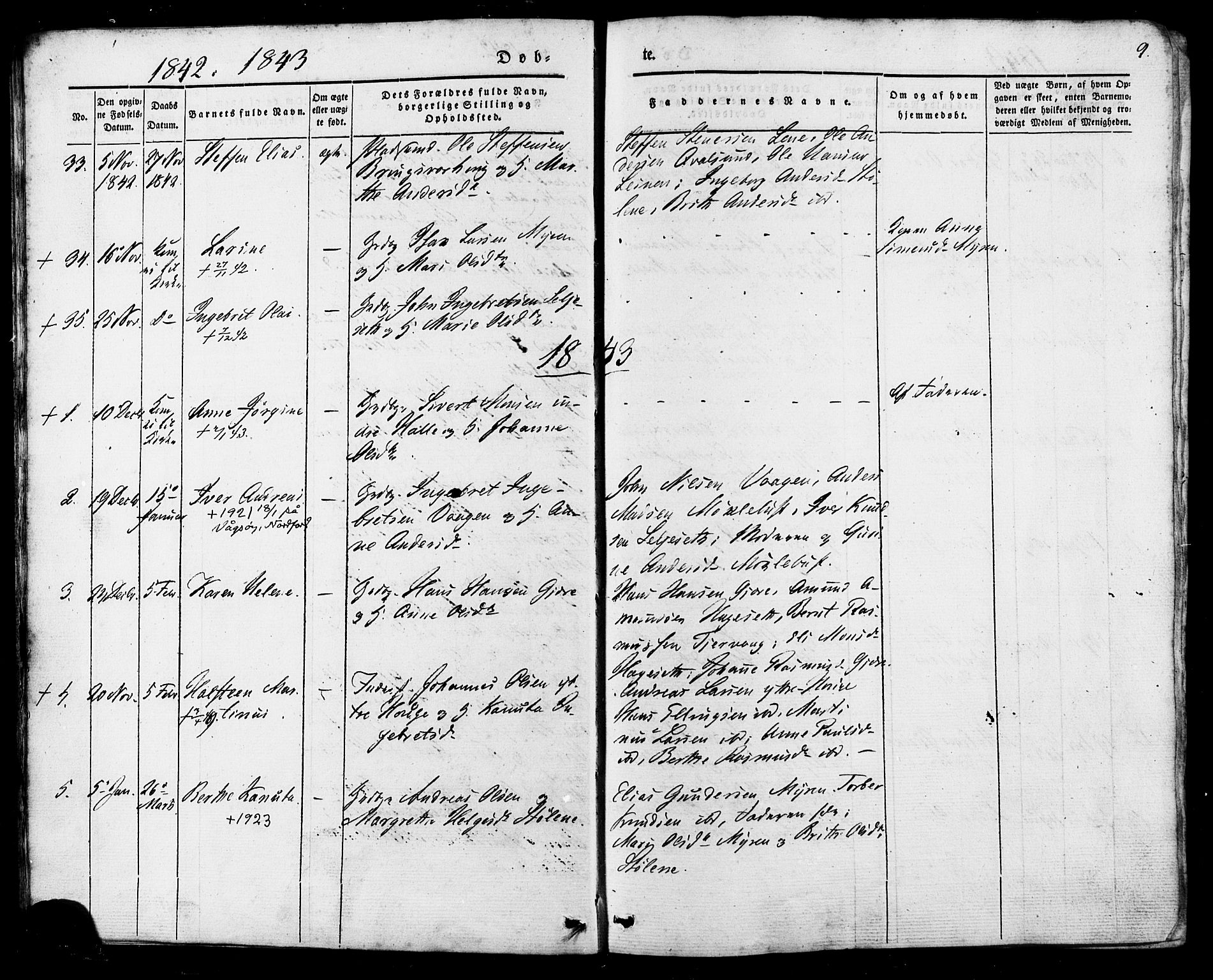 Ministerialprotokoller, klokkerbøker og fødselsregistre - Møre og Romsdal, AV/SAT-A-1454/503/L0034: Parish register (official) no. 503A02, 1841-1884, p. 9