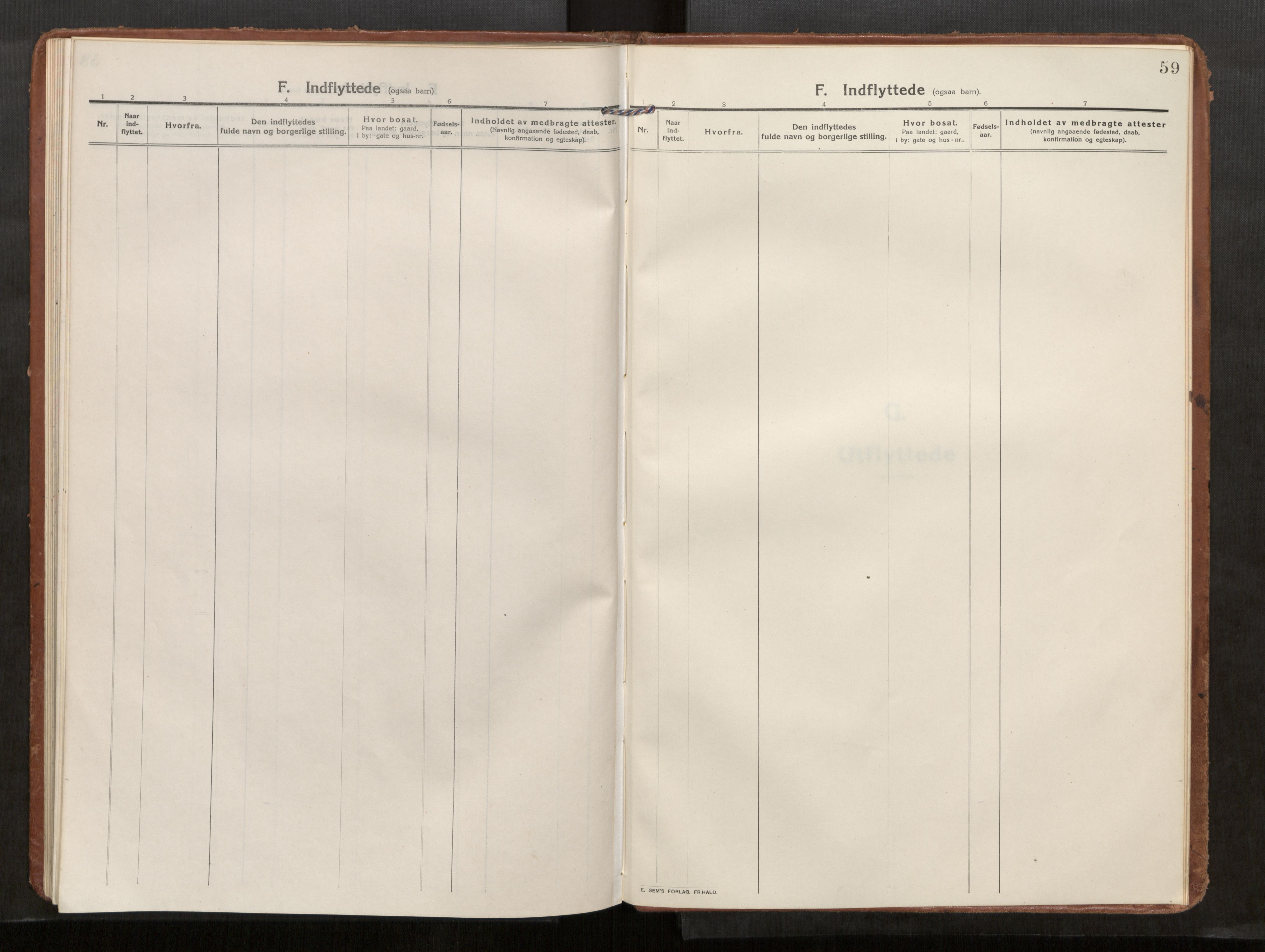 Kolvereid sokneprestkontor, SAT/A-1171/H/Ha/Haa/L0002: Parish register (official) no. 2, 1914-1926, p. 59