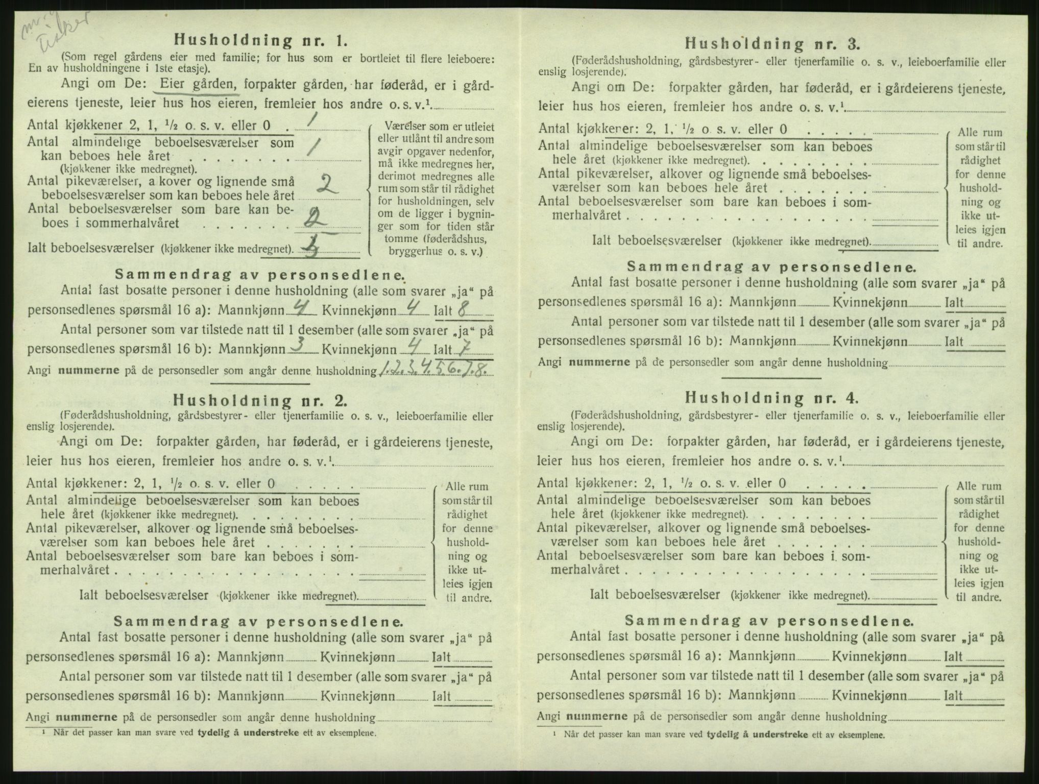 SAT, 1920 census for Leirfjord, 1920, p. 126