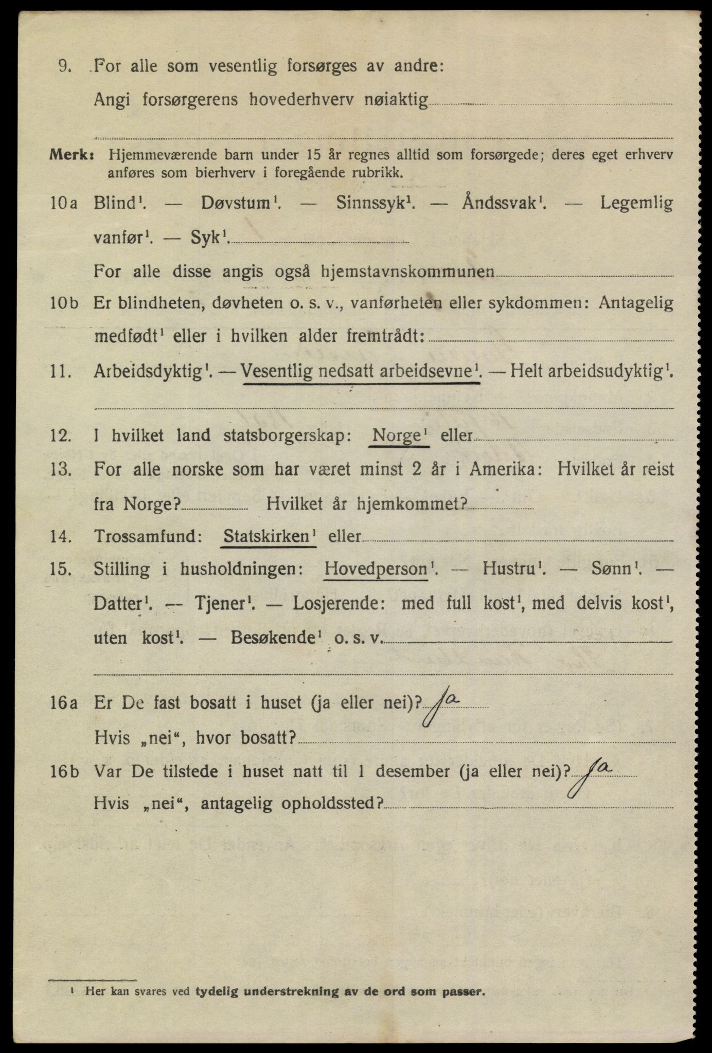 SAKO, 1920 census for Brevik, 1920, p. 4661