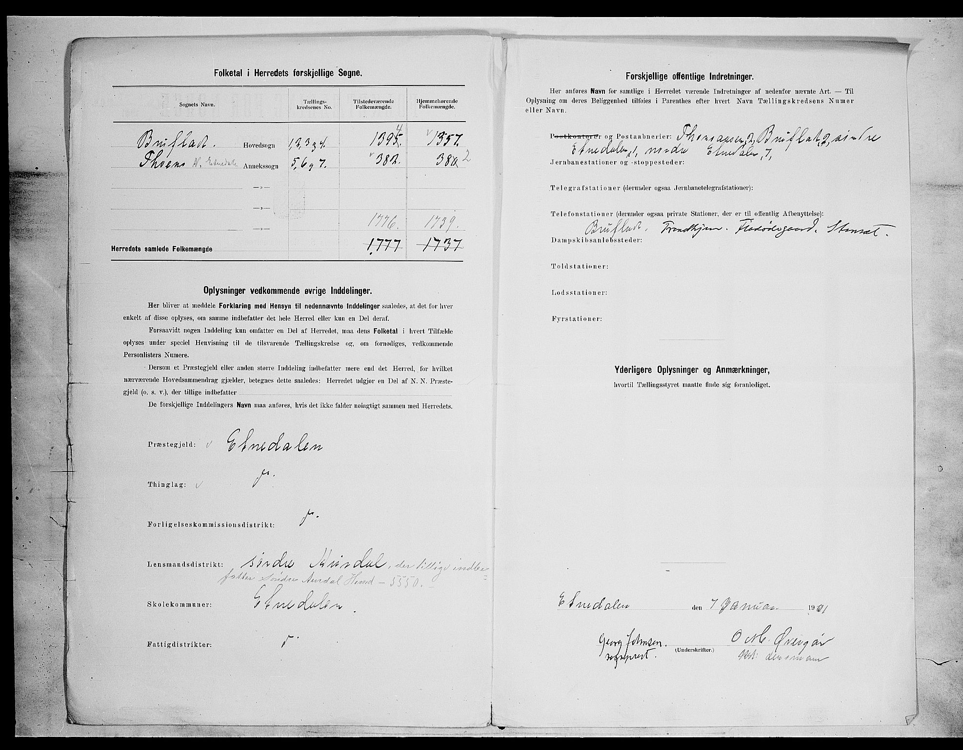 SAH, 1900 census for Etnedal, 1900, p. 3