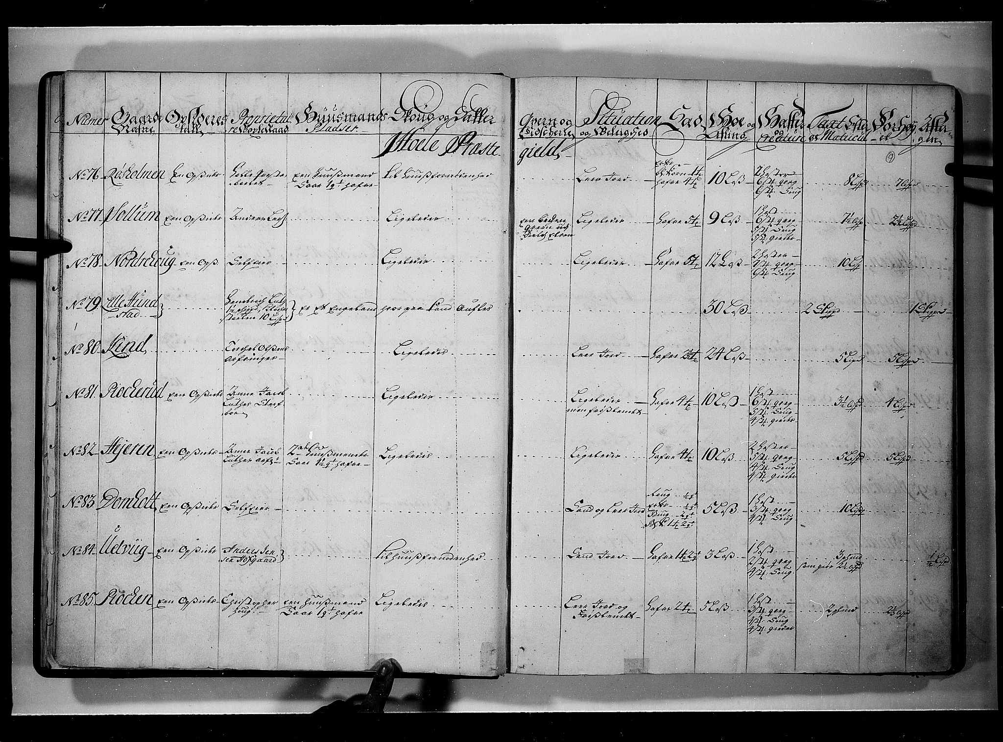 Rentekammeret inntil 1814, Realistisk ordnet avdeling, AV/RA-EA-4070/N/Nb/Nbf/L0109: Ringerike og Hallingdal eksaminasjonsprotokoll, 1723, p. 8b-9a