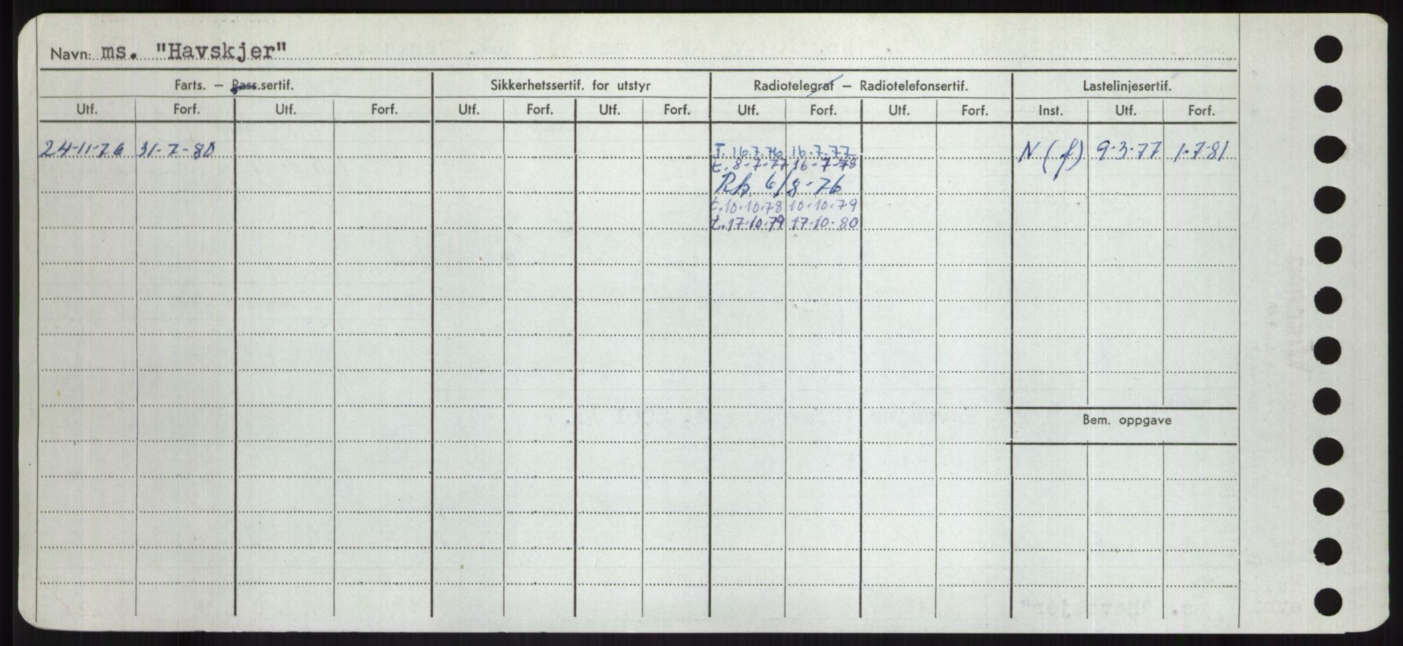 Sjøfartsdirektoratet med forløpere, Skipsmålingen, RA/S-1627/H/Hd/L0015: Fartøy, Havm-Hey, p. 40