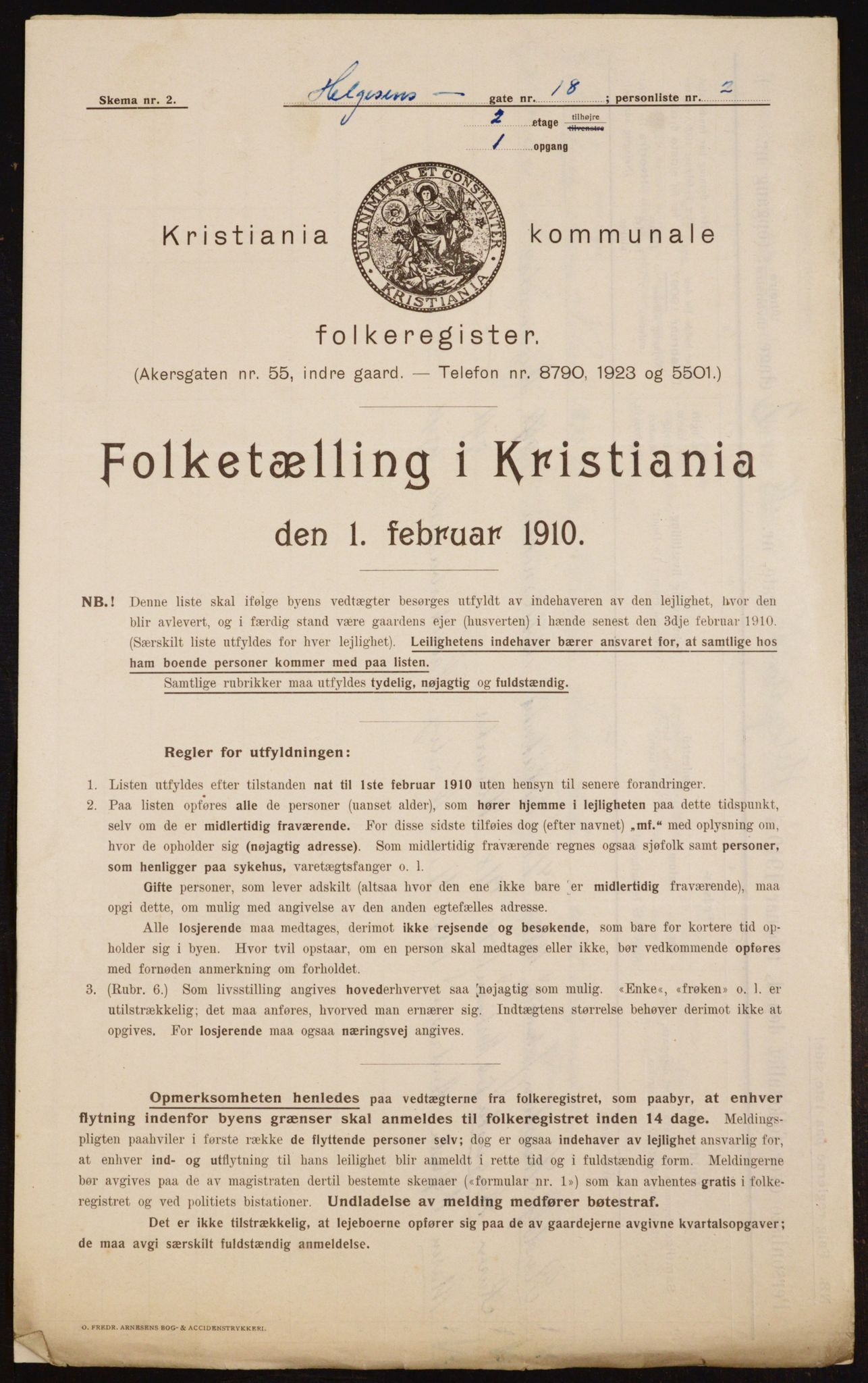 OBA, Municipal Census 1910 for Kristiania, 1910, p. 36635