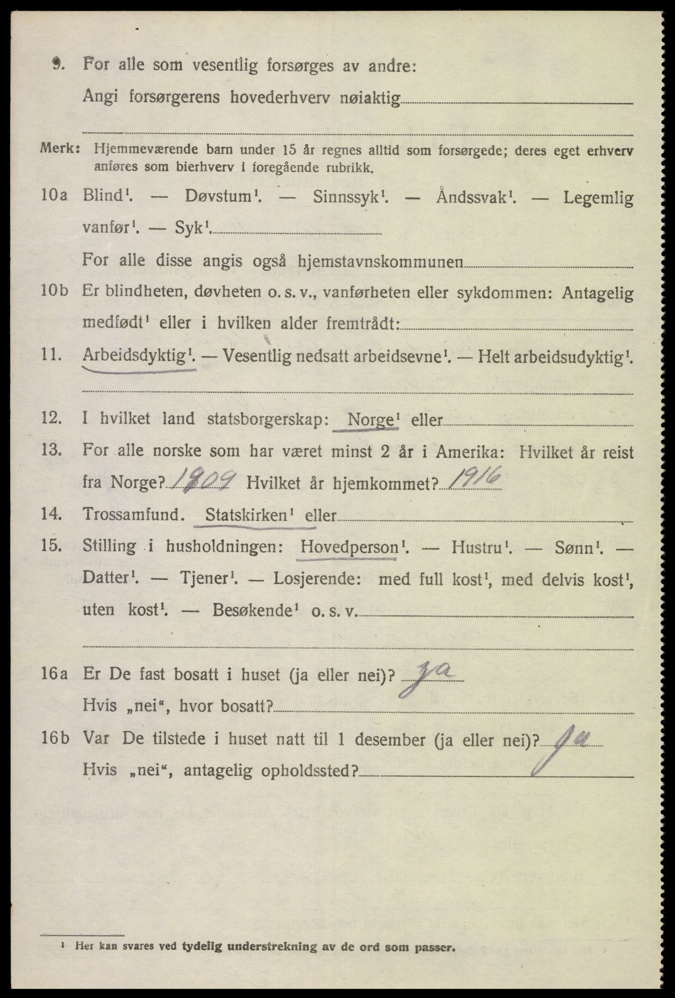 SAK, 1920 census for Herad, 1920, p. 455