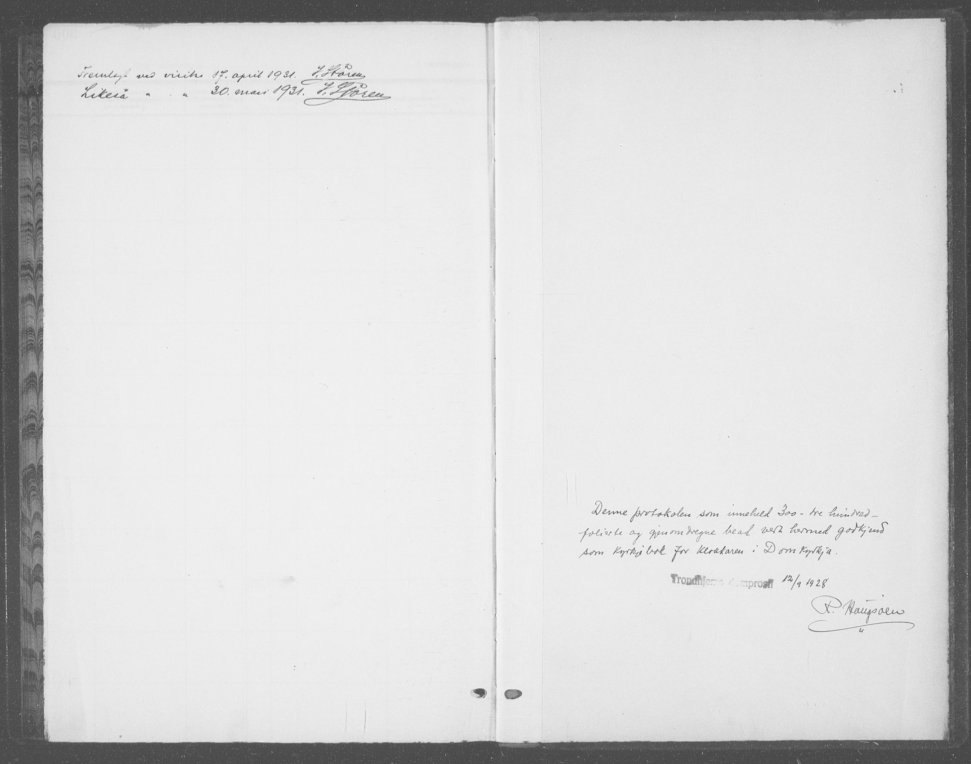 Ministerialprotokoller, klokkerbøker og fødselsregistre - Sør-Trøndelag, SAT/A-1456/601/L0099: Parish register (copy) no. 601C17, 1928-1941