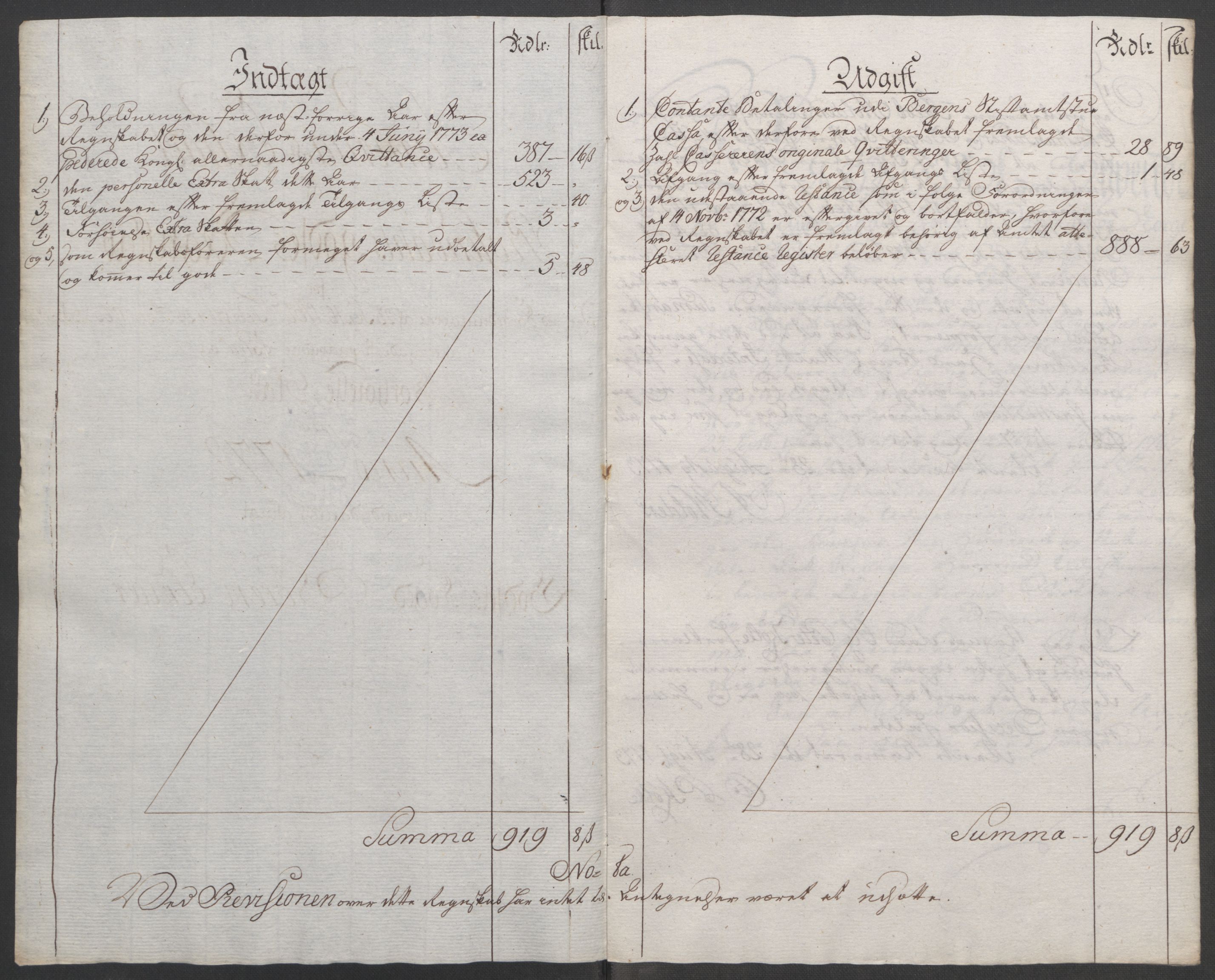 Rentekammeret inntil 1814, Reviderte regnskaper, Fogderegnskap, AV/RA-EA-4092/R49/L3157: Ekstraskatten Rosendal Baroni, 1762-1772, p. 357