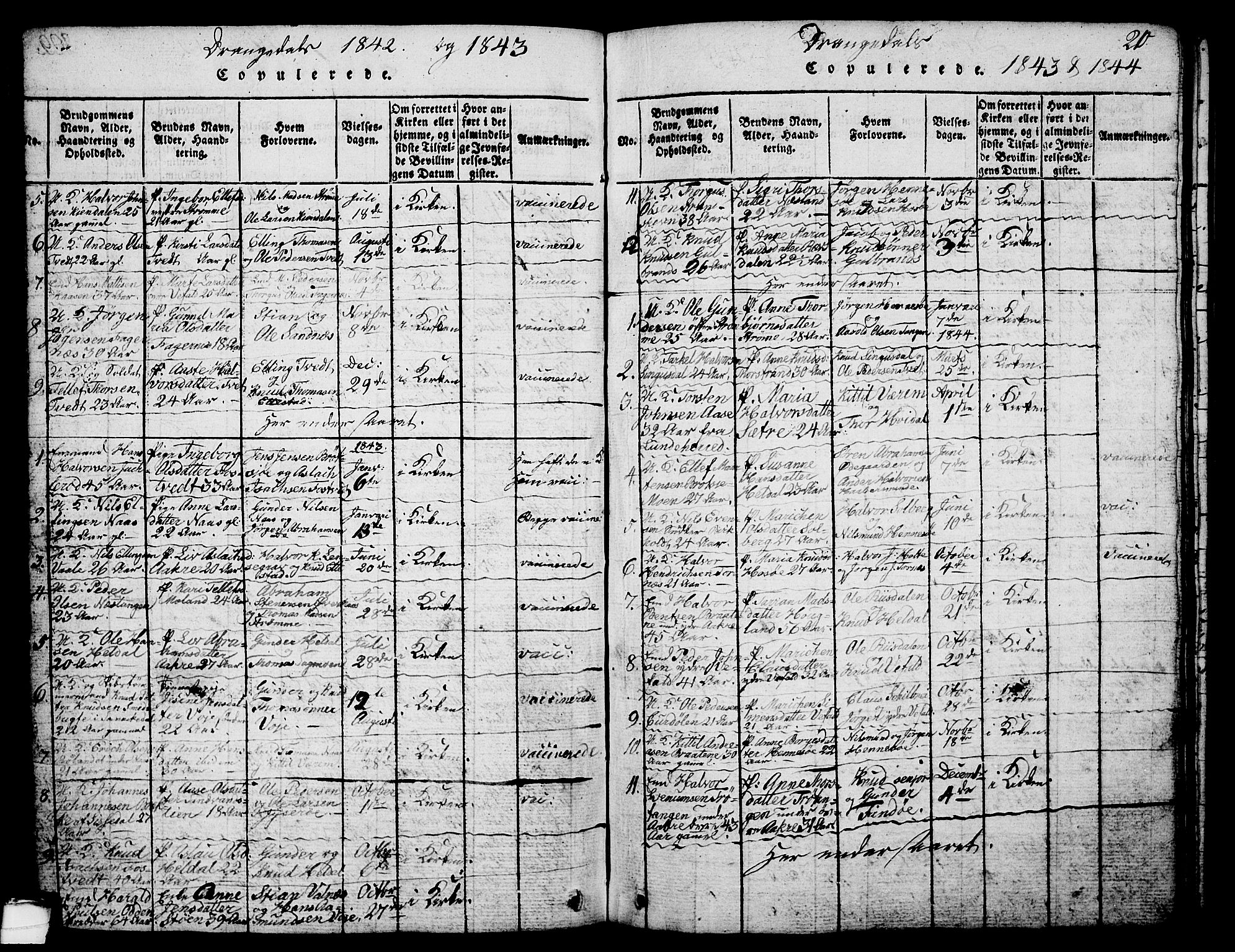 Drangedal kirkebøker, AV/SAKO-A-258/G/Ga/L0001: Parish register (copy) no. I 1 /1, 1814-1856, p. 210