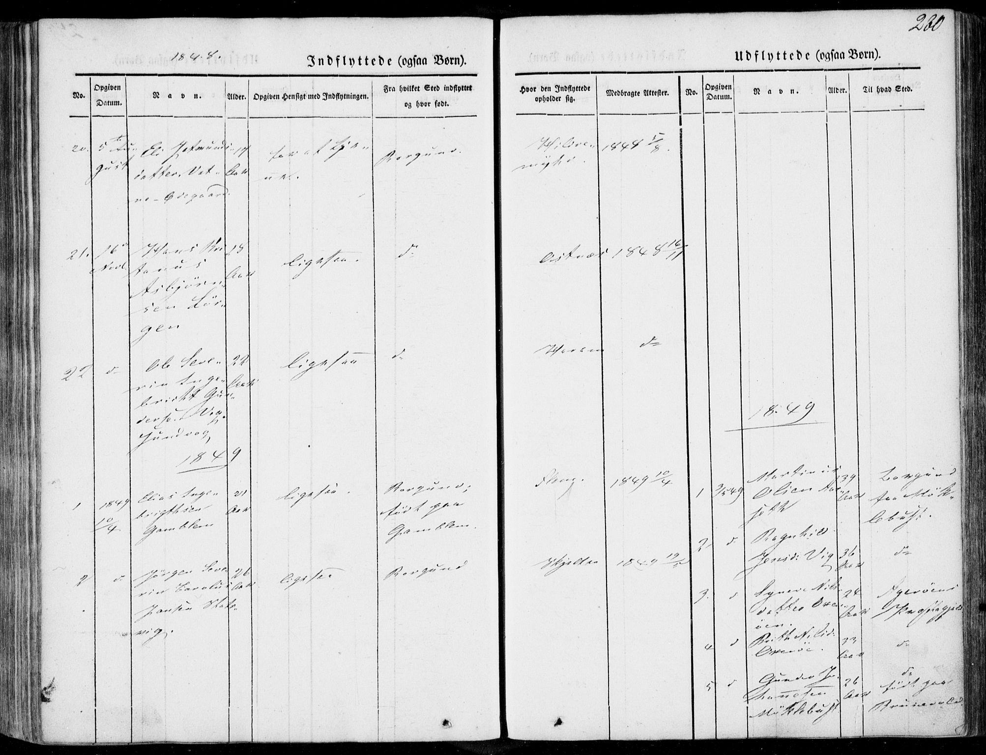 Ministerialprotokoller, klokkerbøker og fødselsregistre - Møre og Romsdal, SAT/A-1454/536/L0497: Parish register (official) no. 536A06, 1845-1865, p. 280