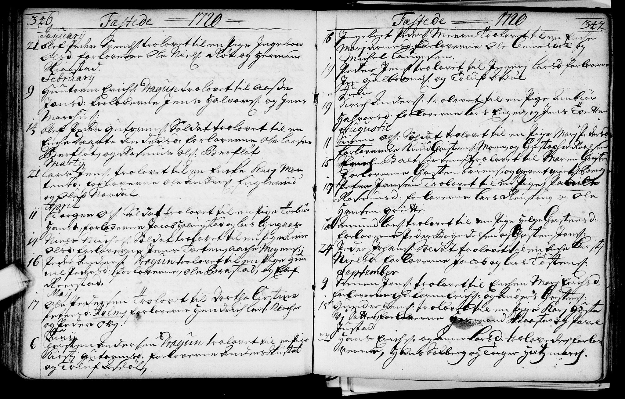 Lier kirkebøker, AV/SAKO-A-230/F/Fa/L0002: Parish register (official) no. I 2, 1701-1726, p. 346-347
