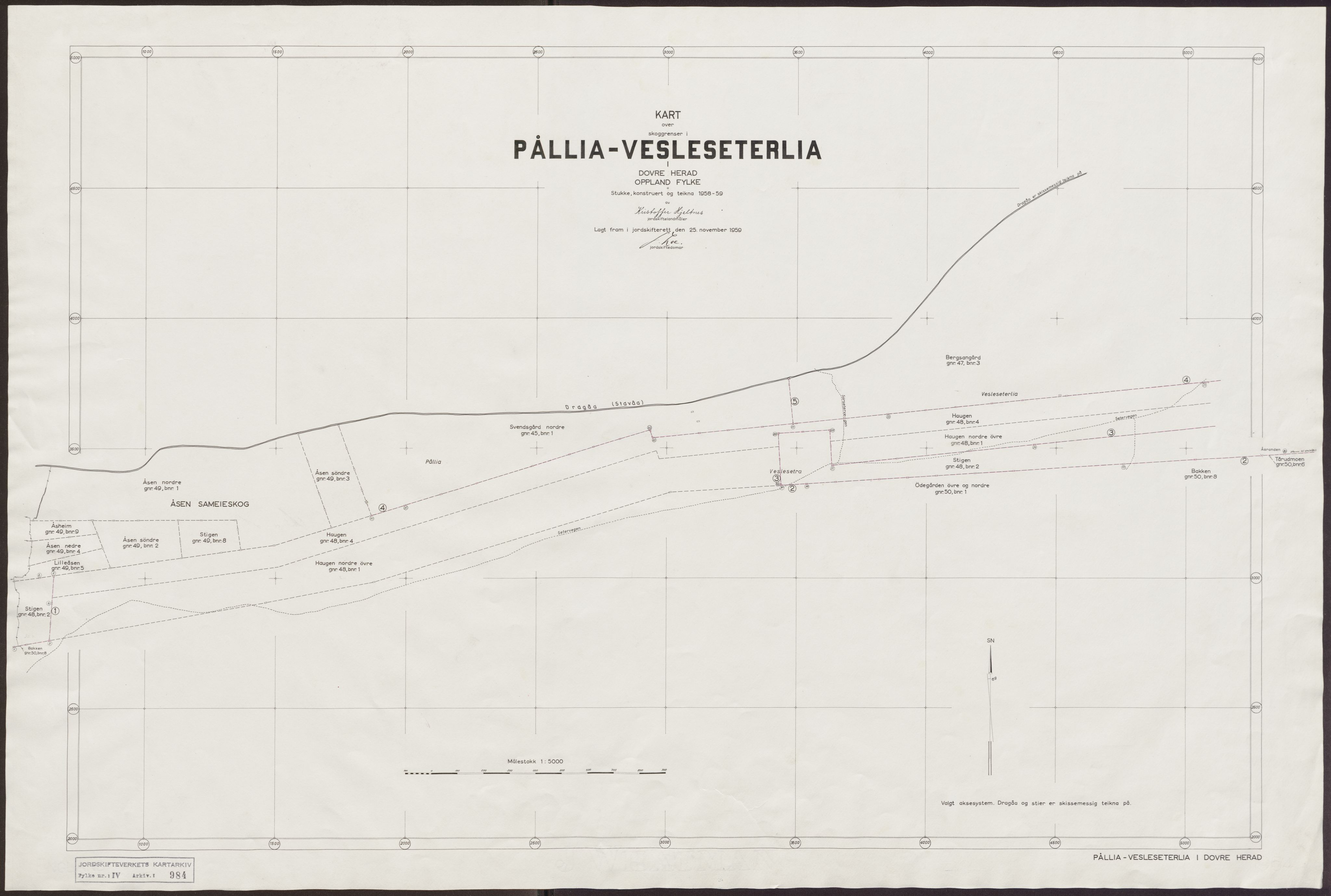 Jordskifteverkets kartarkiv, RA/S-3929/T, 1859-1988, p. 1233