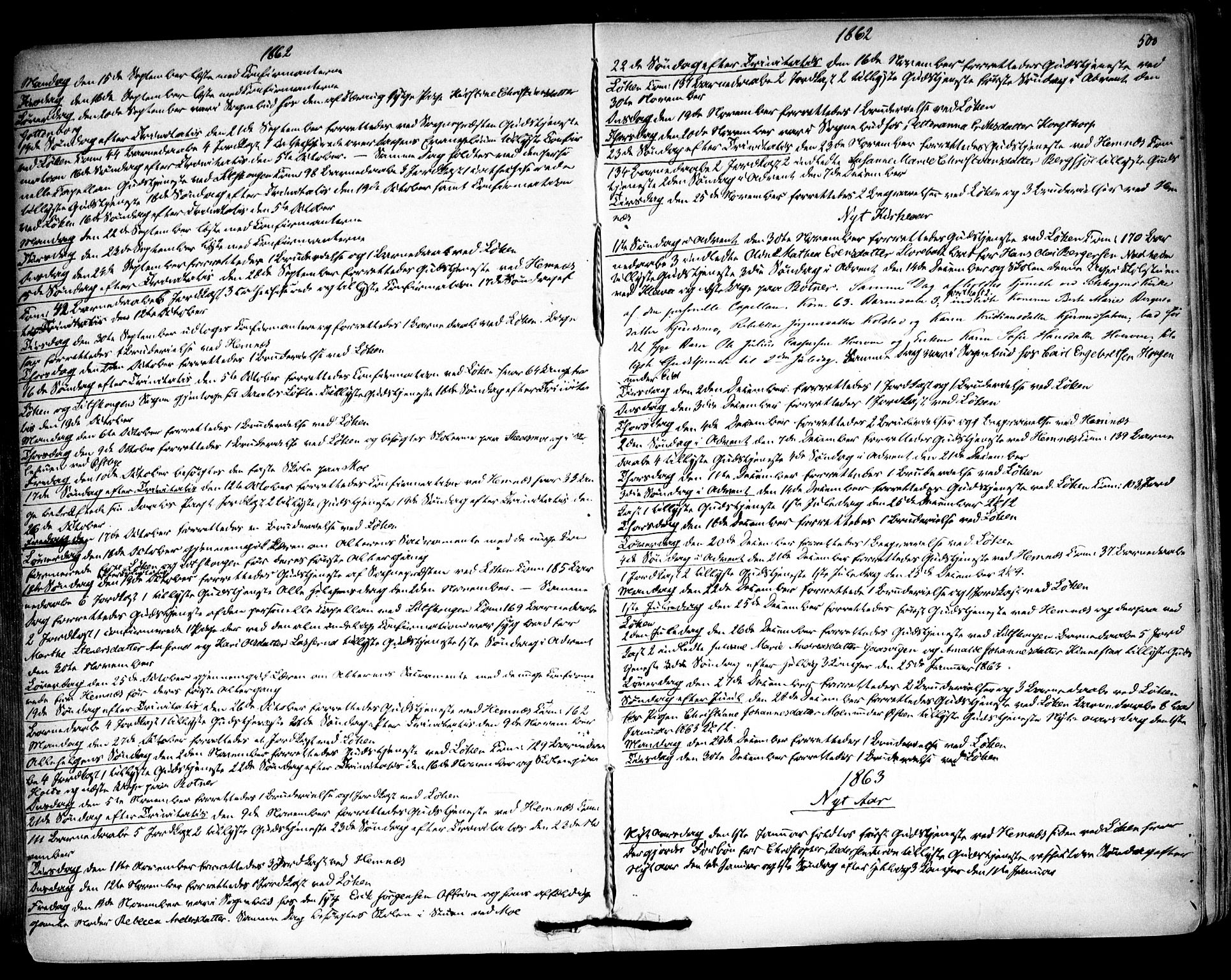 Høland prestekontor Kirkebøker, AV/SAO-A-10346a/F/Fa/L0011: Parish register (official) no. I 11, 1862-1869, p. 500