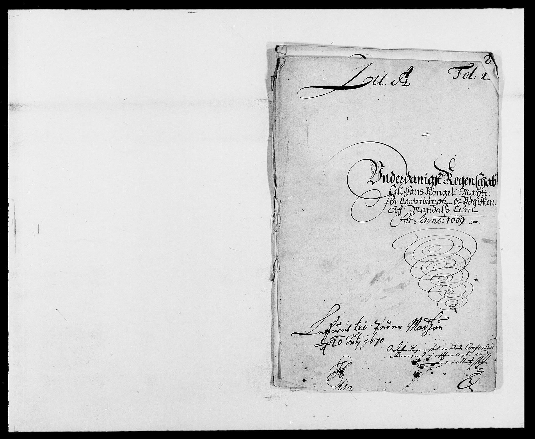 Rentekammeret inntil 1814, Reviderte regnskaper, Fogderegnskap, RA/EA-4092/R42/L2538: Mandal fogderi, 1667-1670, p. 186