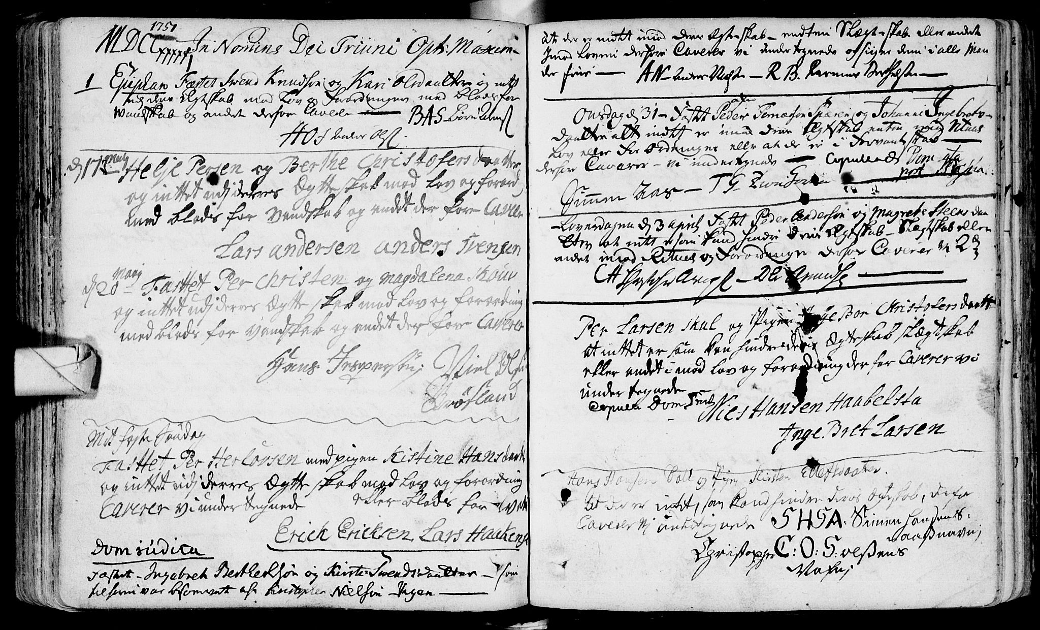 Eiker kirkebøker, AV/SAKO-A-4/F/Fa/L0005: Parish register (official) no. I 5 /1, 1705-1759