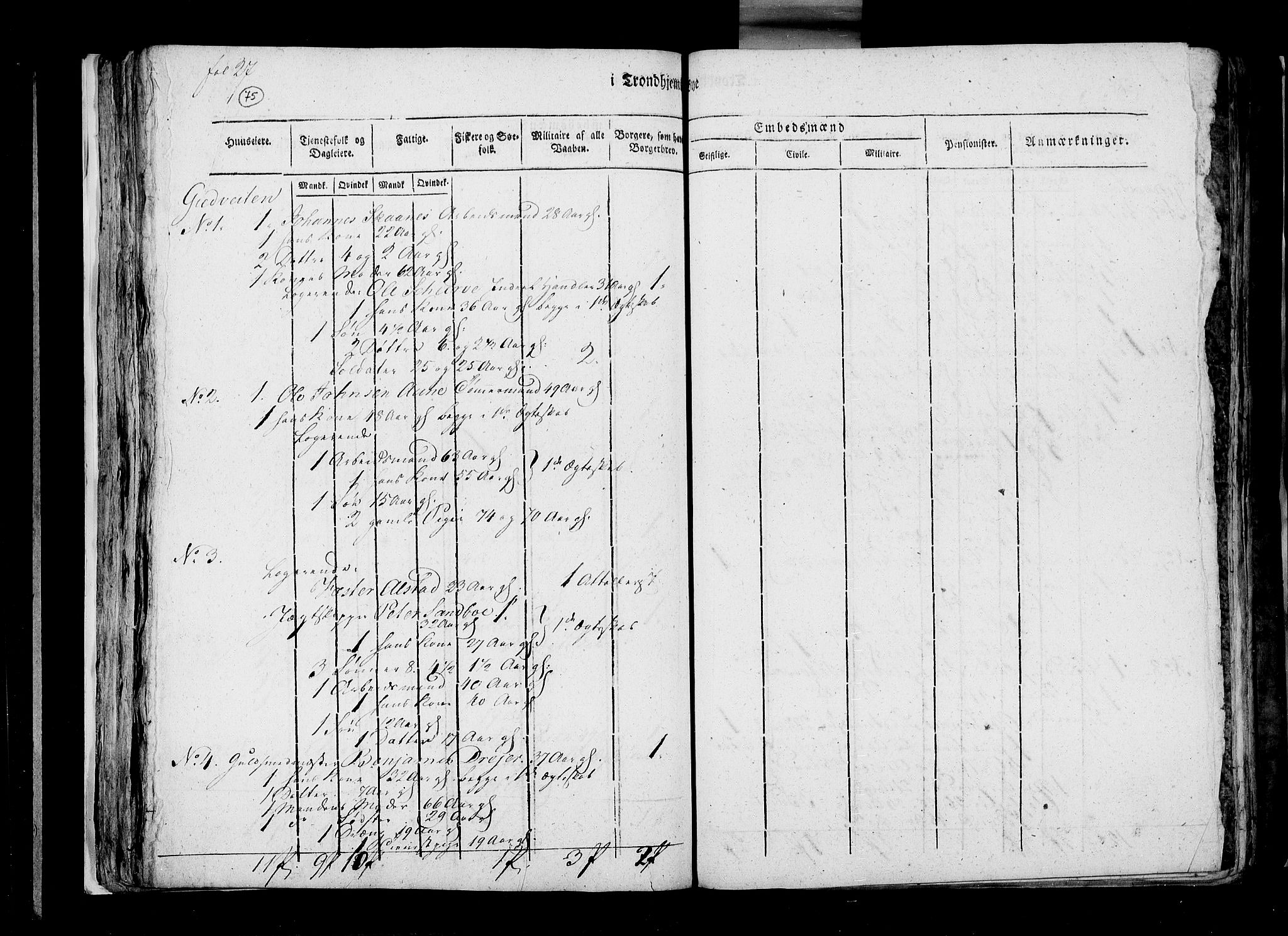 RA, Census 1815, vol. 5: Trondheim, 1815, p. 76