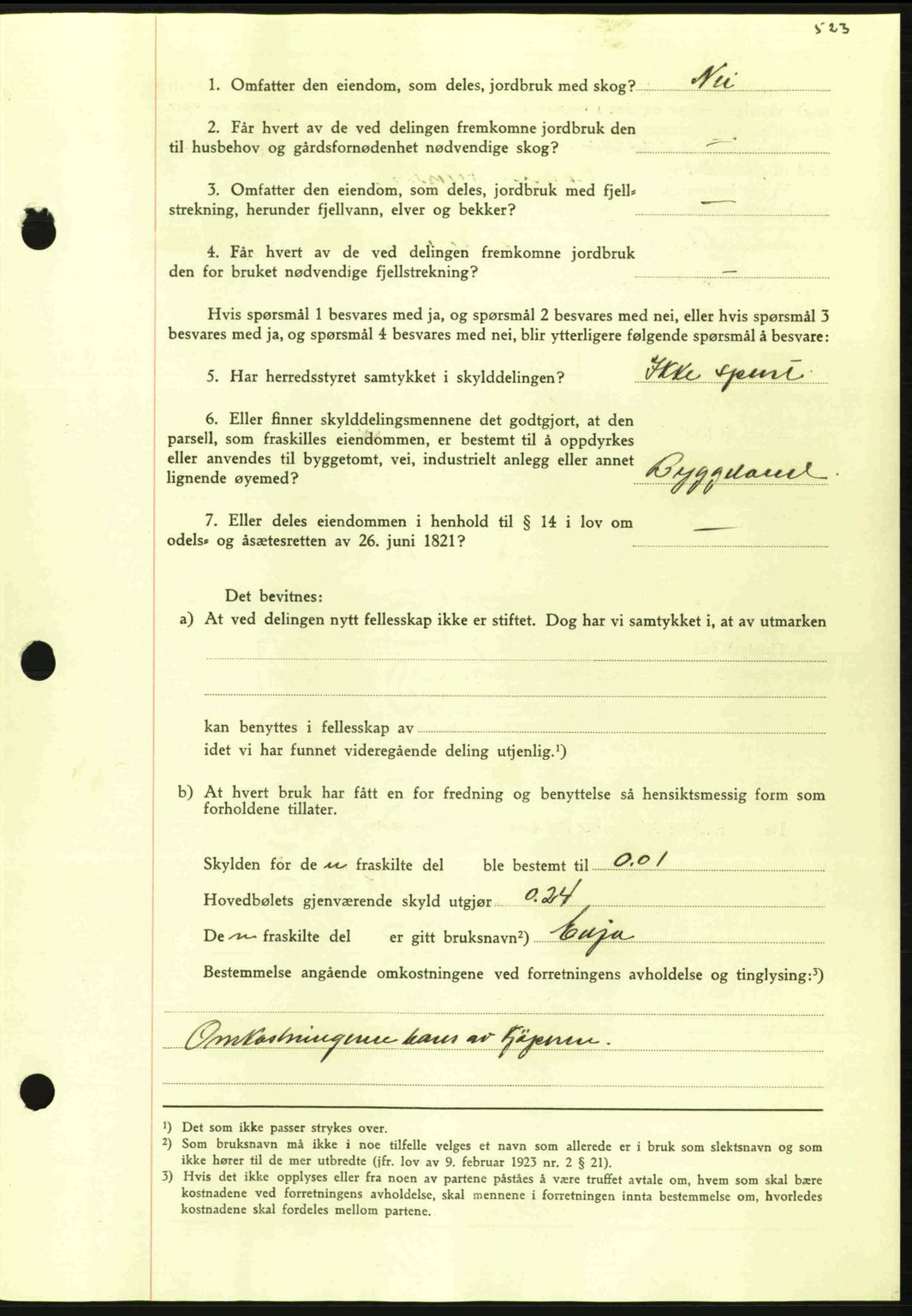 Nordmøre sorenskriveri, AV/SAT-A-4132/1/2/2Ca: Mortgage book no. A92, 1942-1942, Diary no: : 1144/1942