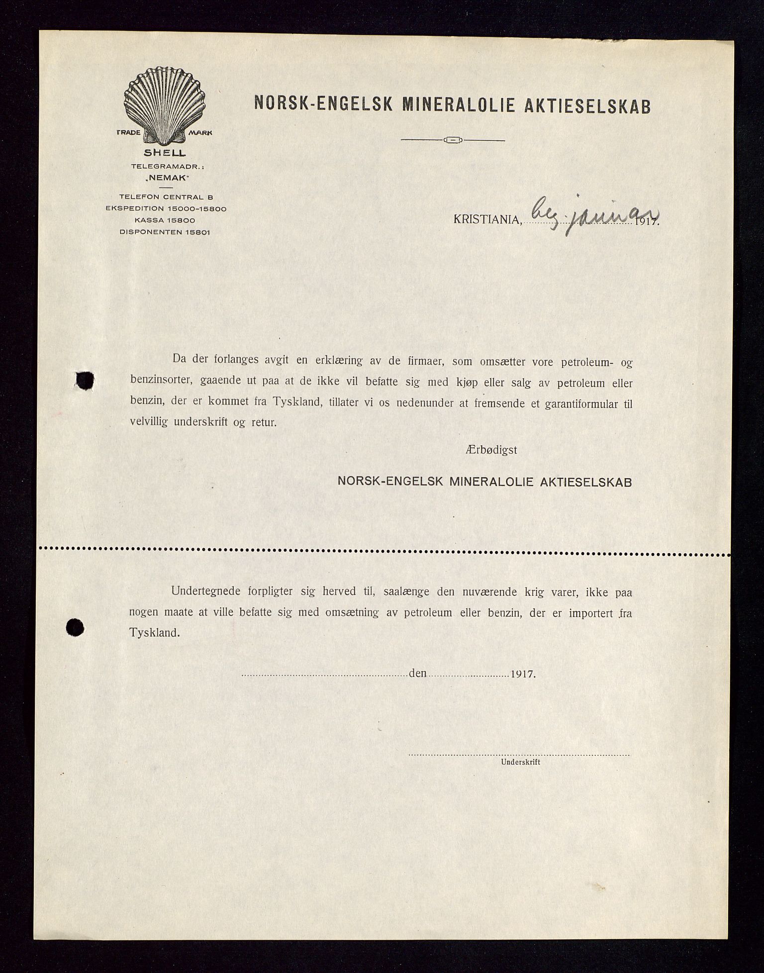 Pa 1521 - A/S Norske Shell, AV/SAST-A-101915/E/Ea/Eaa/L0002: Sjefskorrespondanse, 1917-1918, p. 426