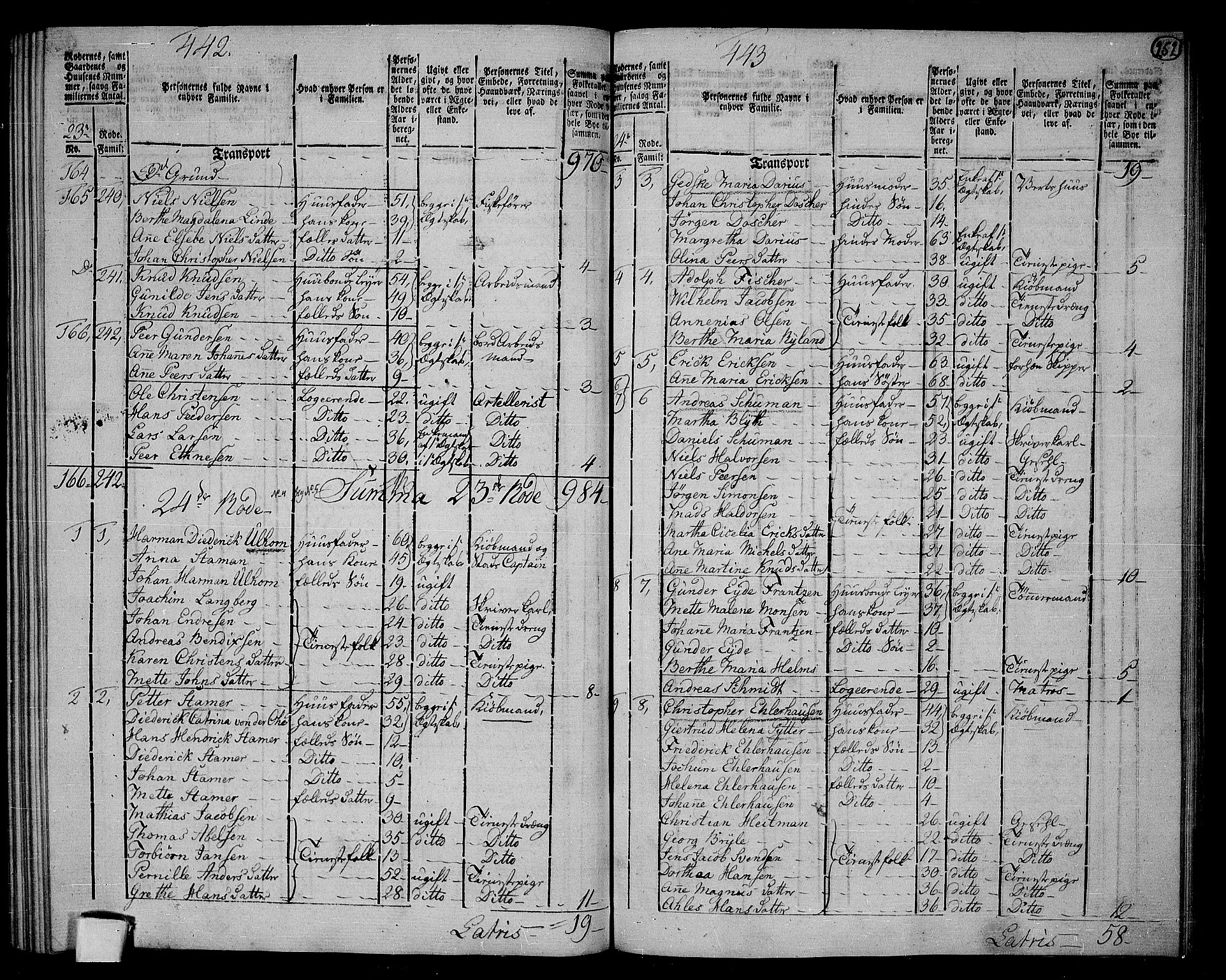 RA, 1801 census for 1301 Bergen, 1801, p. 251b-252a