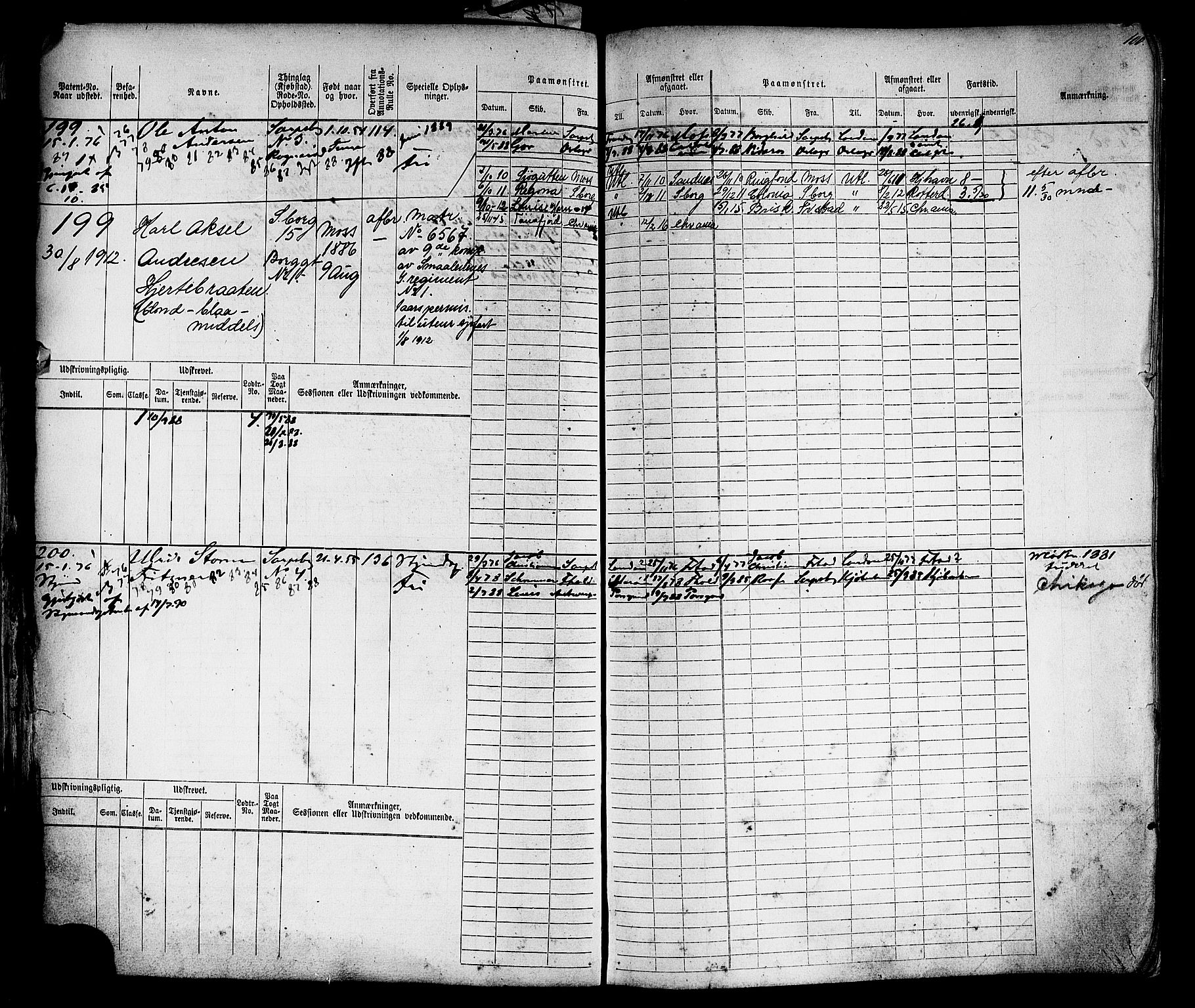 Sarpsborg mønstringskontor, AV/SAO-A-10569c/F/Fc/Fcb/L0004: Hovedrulle, 1868-1881, p. 103