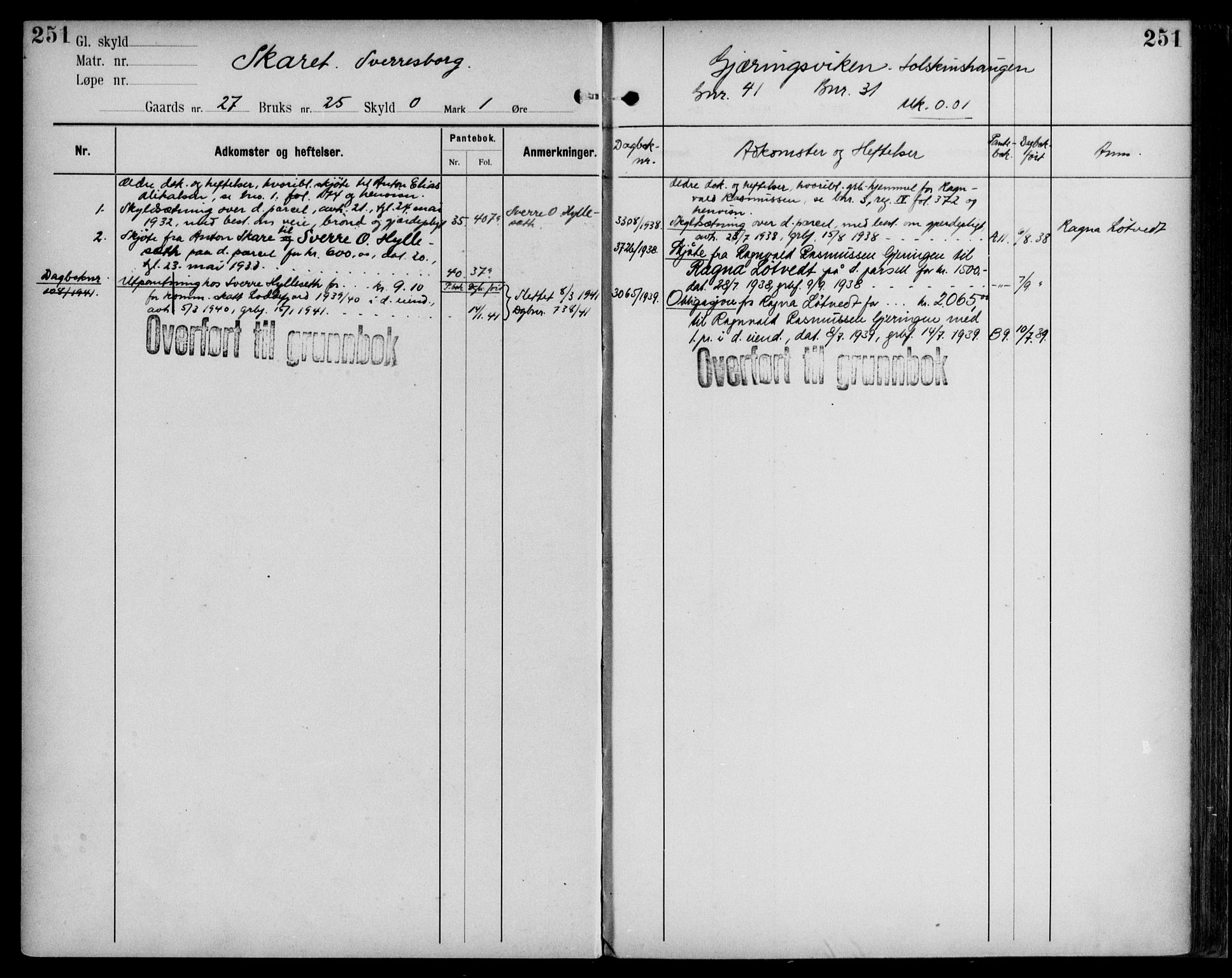 Midhordland sorenskriveri, AV/SAB-A-3001/1/G/Ga/Gab/L0109: Mortgage register no. II.A.b.109, p. 251