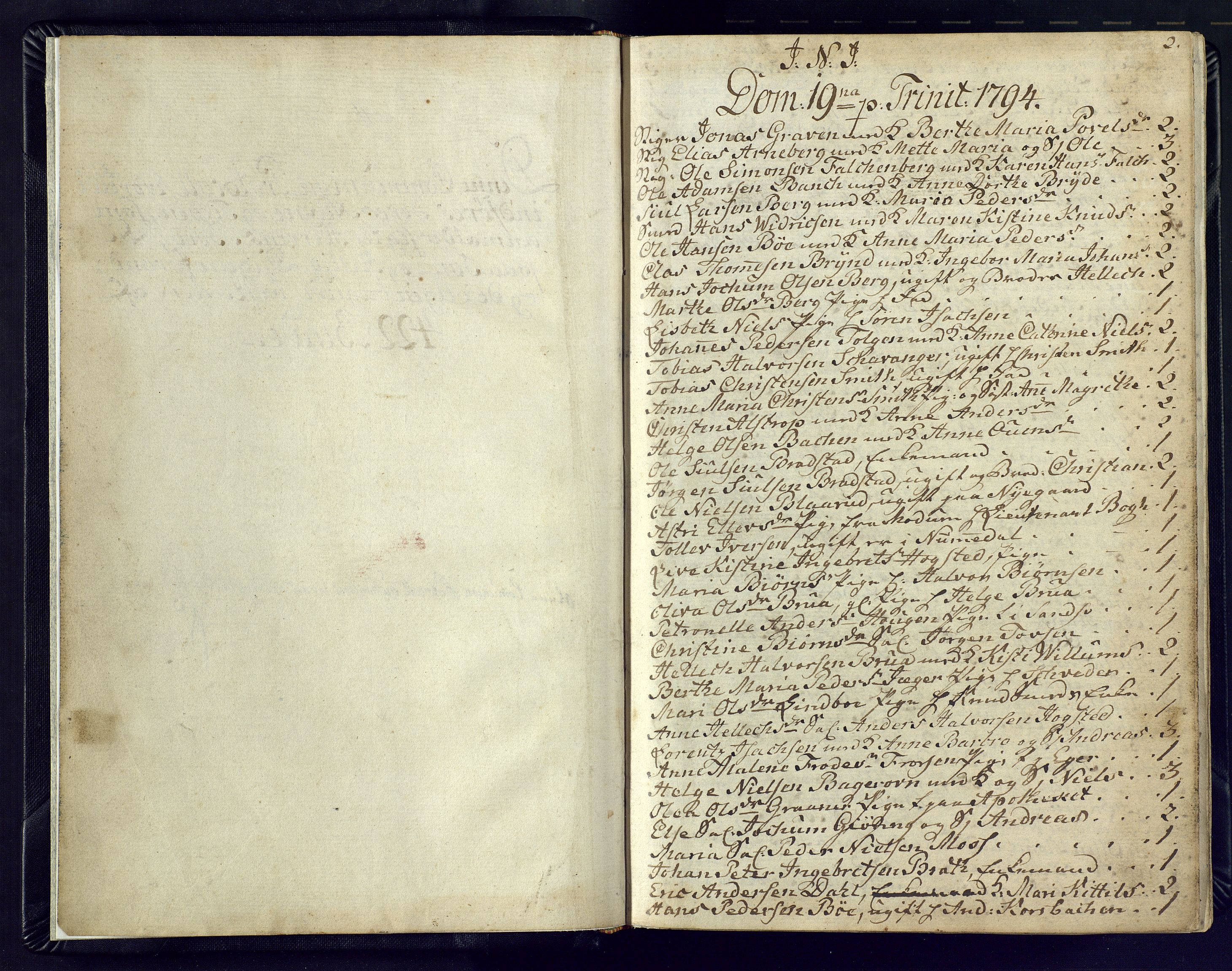 Kongsberg kirkebøker, SAKO/A-22/M/Ma/L0012: Communicants register no. 12, 1794-1800, p. 2