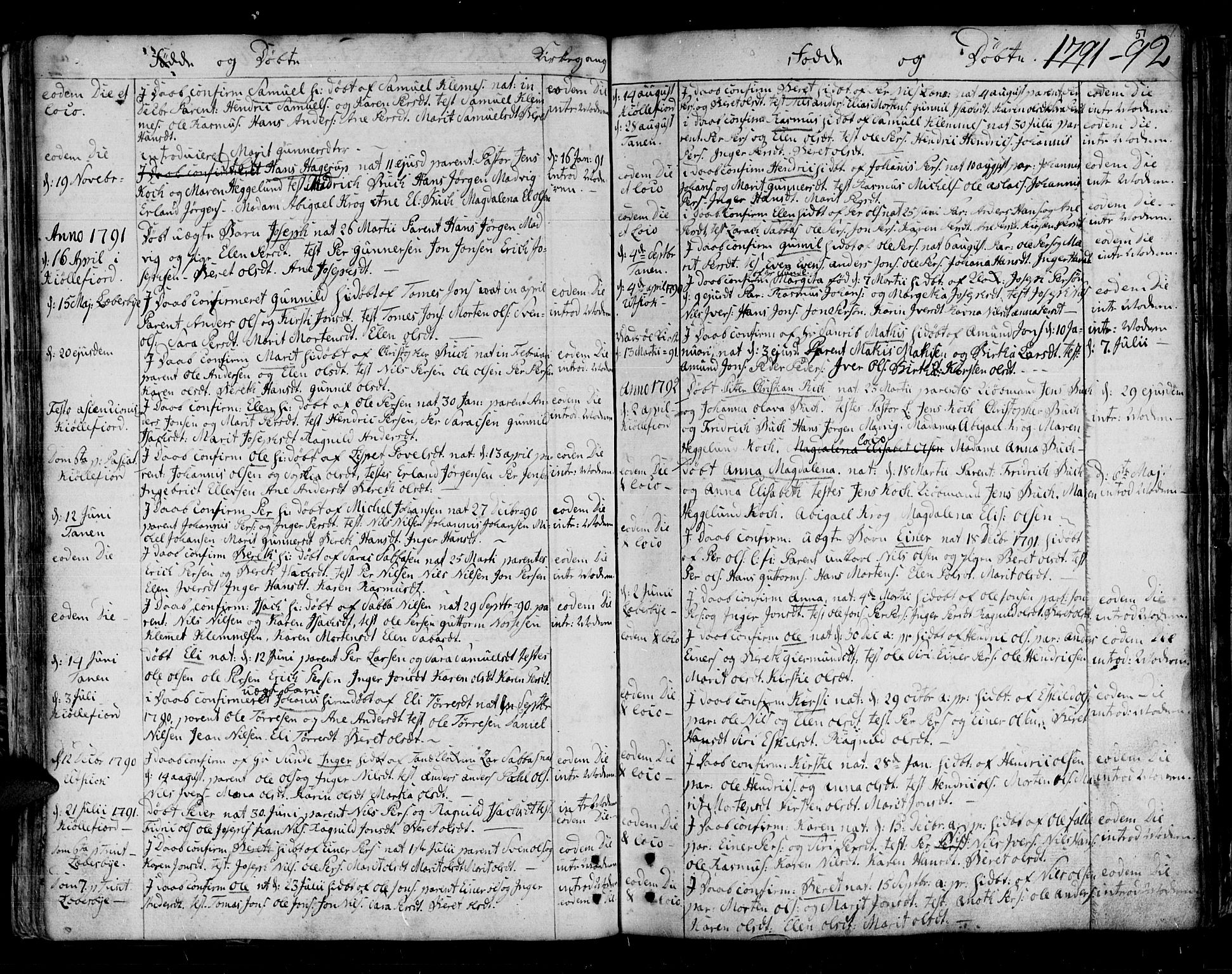 Lebesby sokneprestkontor, SATØ/S-1353/H/Ha/L0001kirke: Parish register (official) no. 1, 1751-1816, p. 51