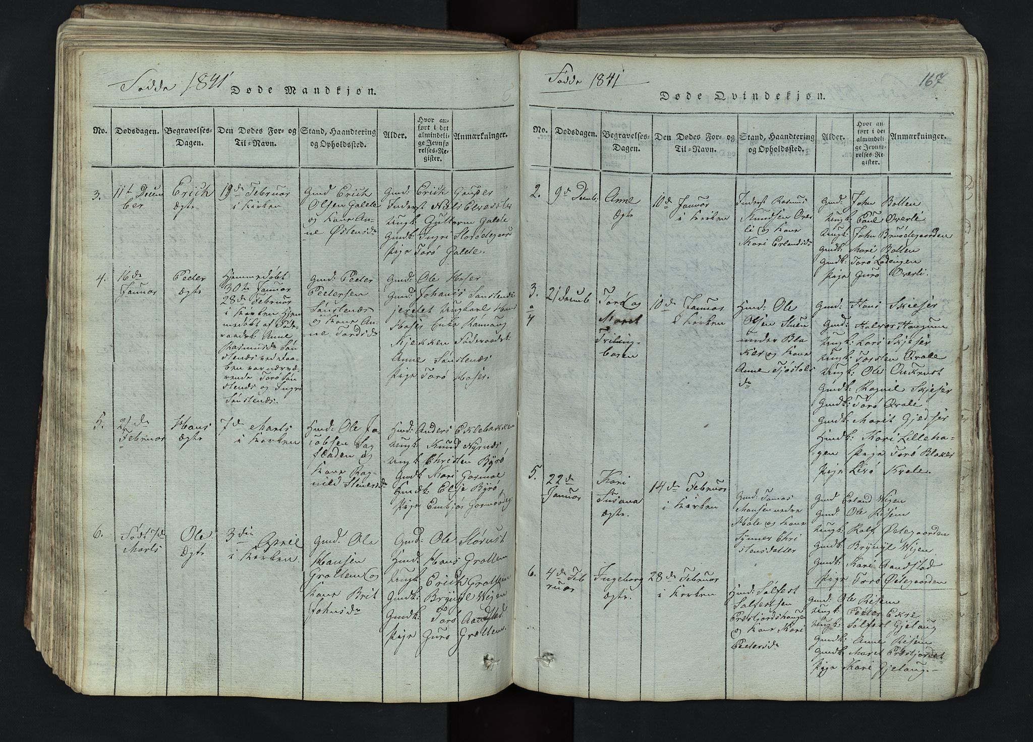 Lom prestekontor, SAH/PREST-070/L/L0002: Parish register (copy) no. 2, 1815-1844, p. 167