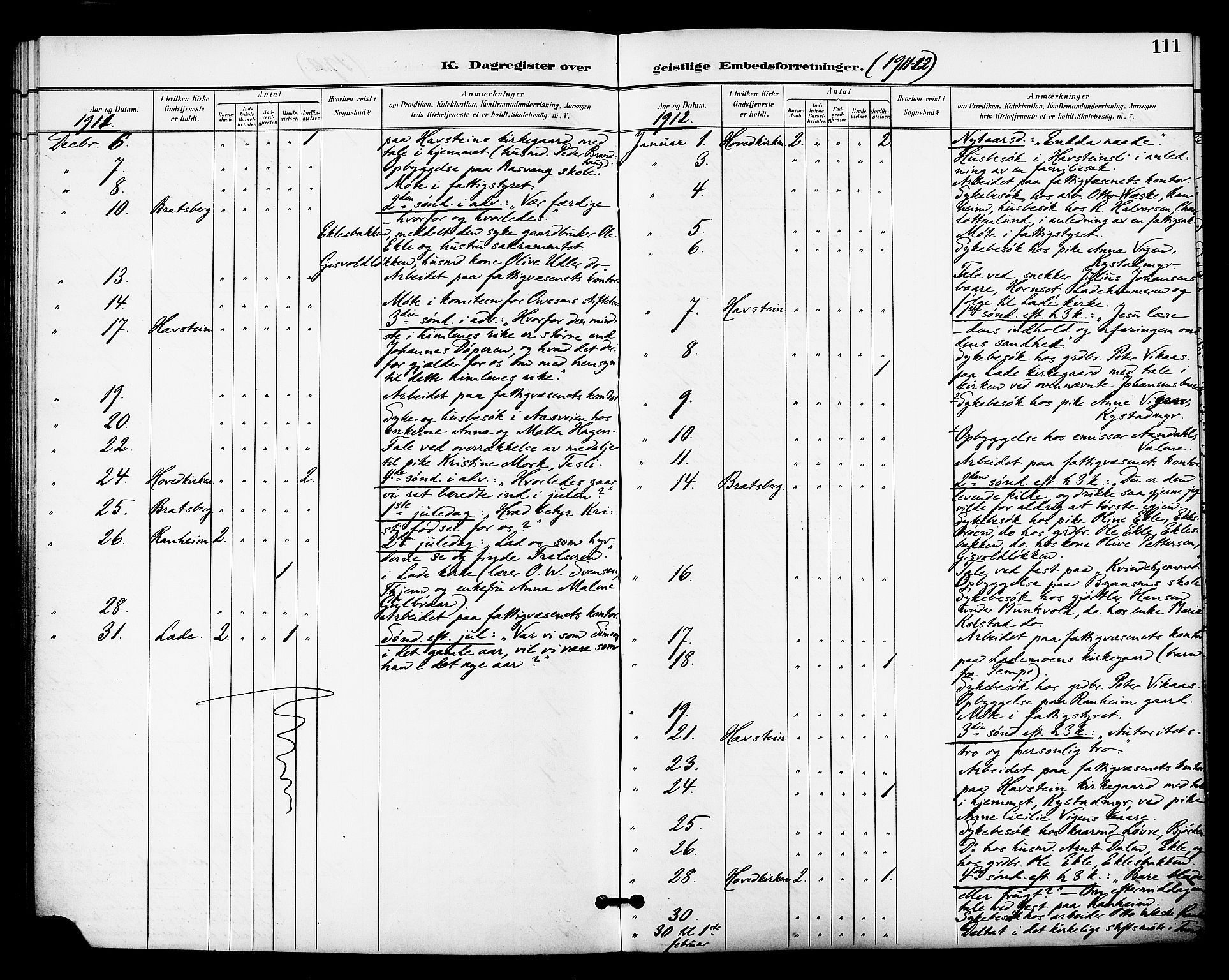 Ministerialprotokoller, klokkerbøker og fødselsregistre - Sør-Trøndelag, SAT/A-1456/606/L0304: Curate's parish register no. 606B03, 1895-1917, p. 111