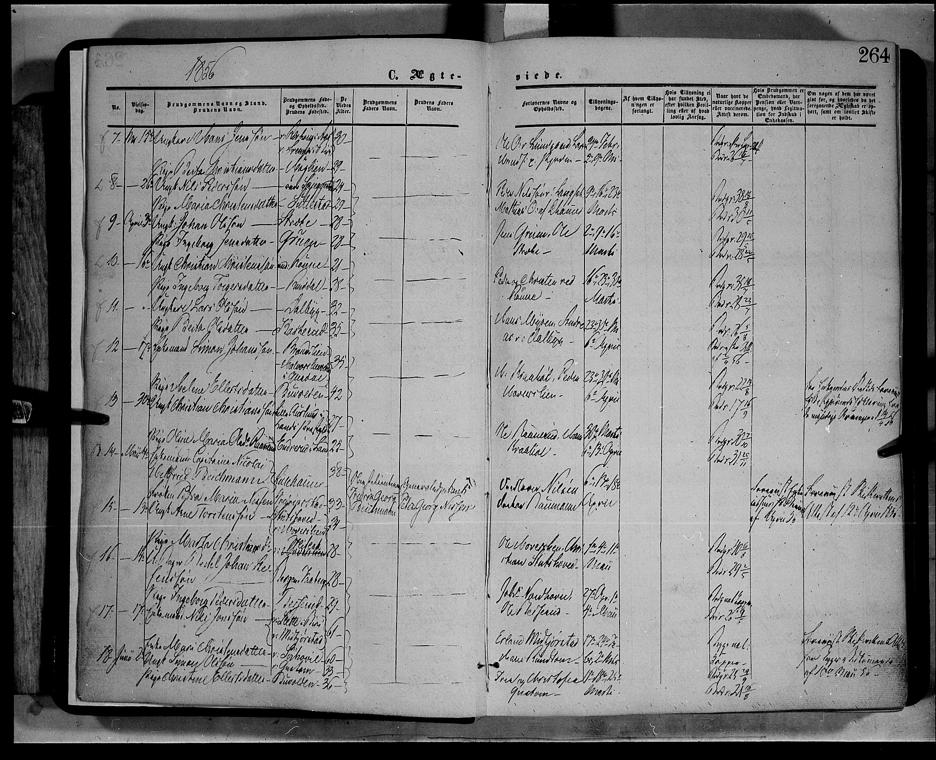 Fåberg prestekontor, AV/SAH-PREST-086/H/Ha/Haa/L0006: Parish register (official) no. 6B, 1855-1867, p. 264