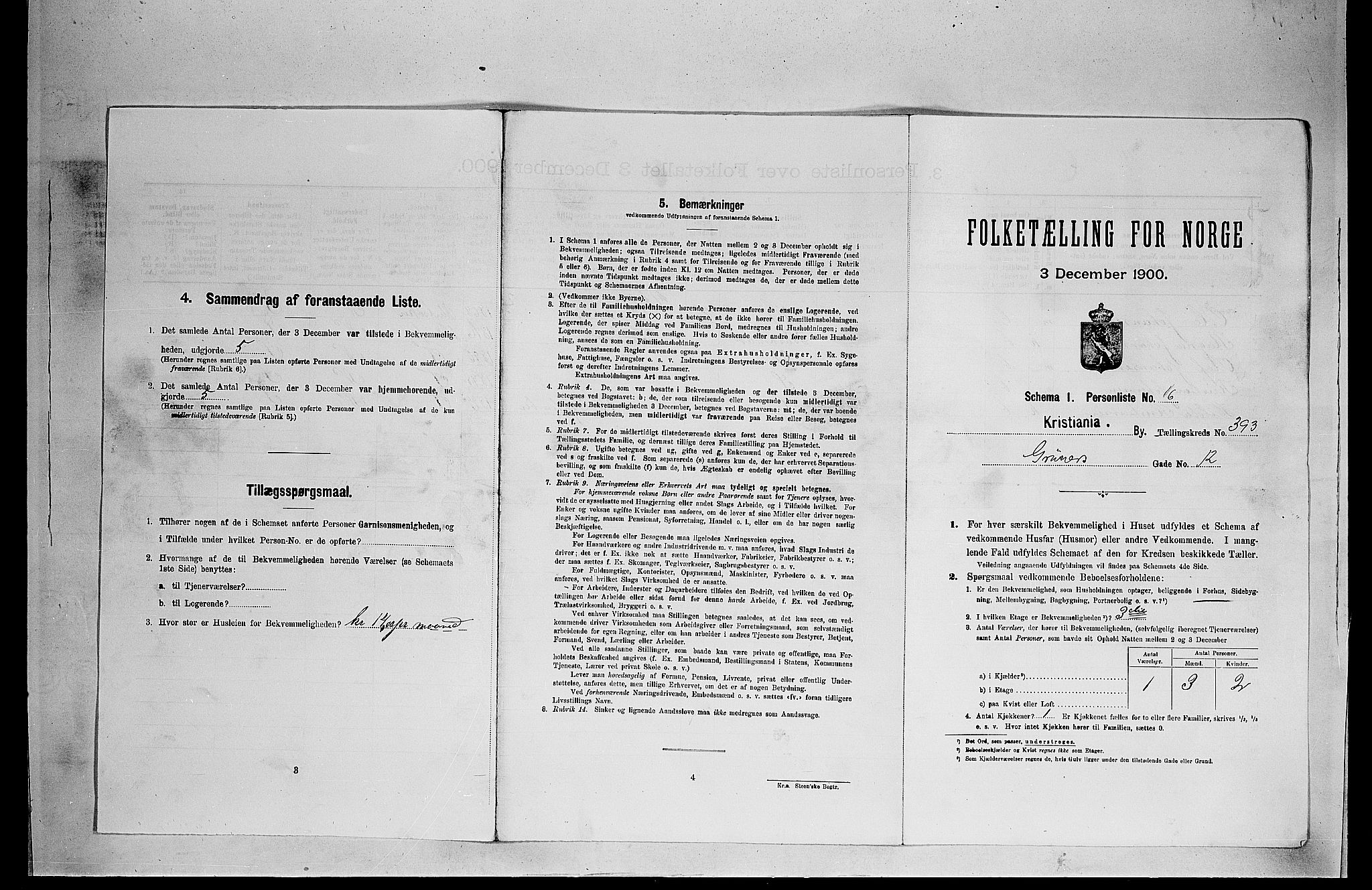 SAO, 1900 census for Kristiania, 1900, p. 29084