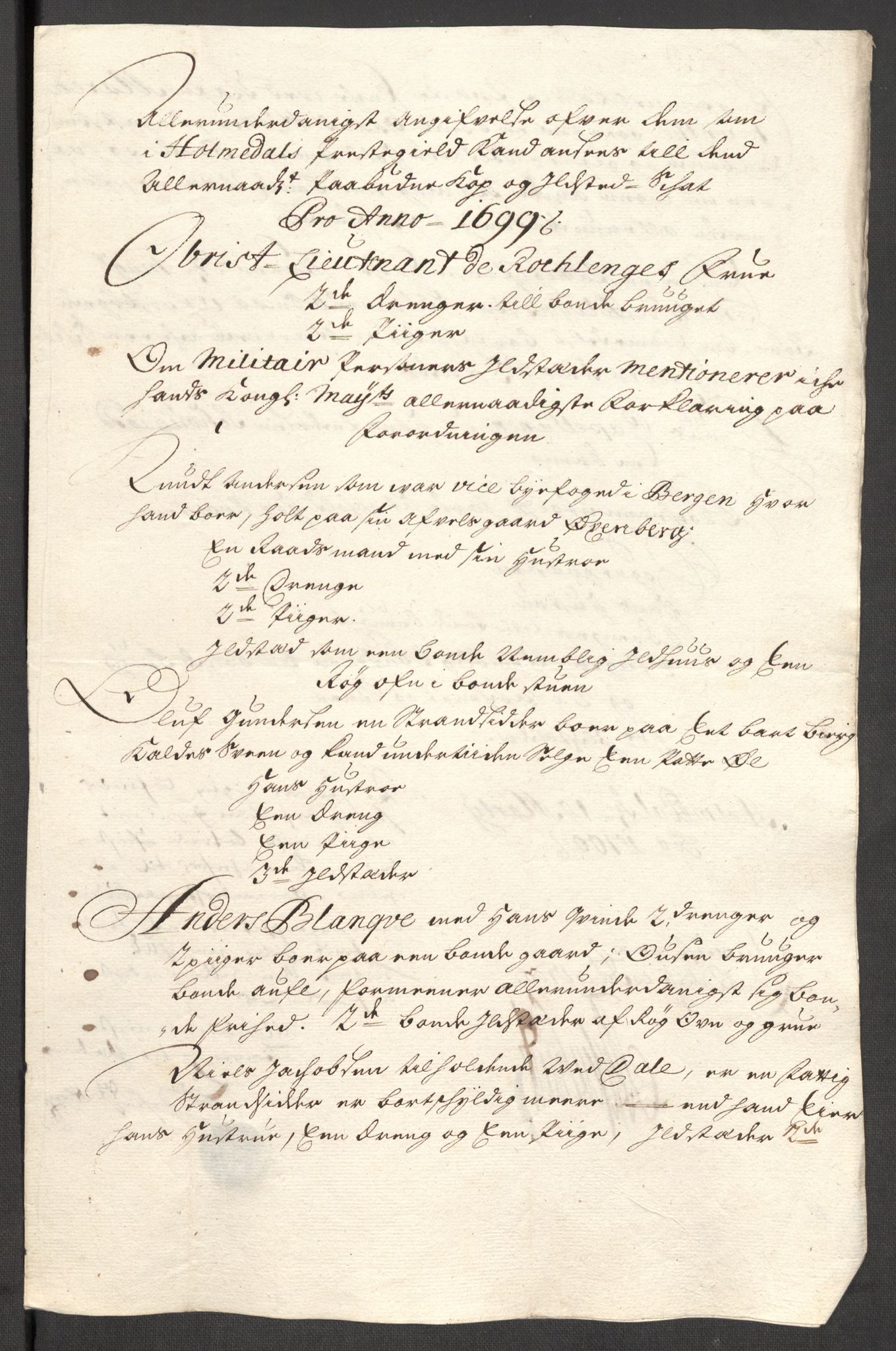 Rentekammeret inntil 1814, Reviderte regnskaper, Fogderegnskap, AV/RA-EA-4092/R53/L3424: Fogderegnskap Sunn- og Nordfjord, 1699, p. 416