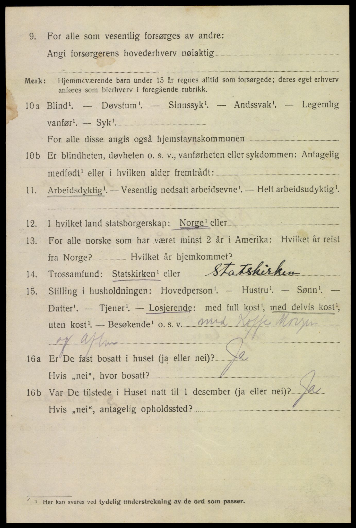 SAK, 1920 census for Kristiansand, 1920, p. 26762