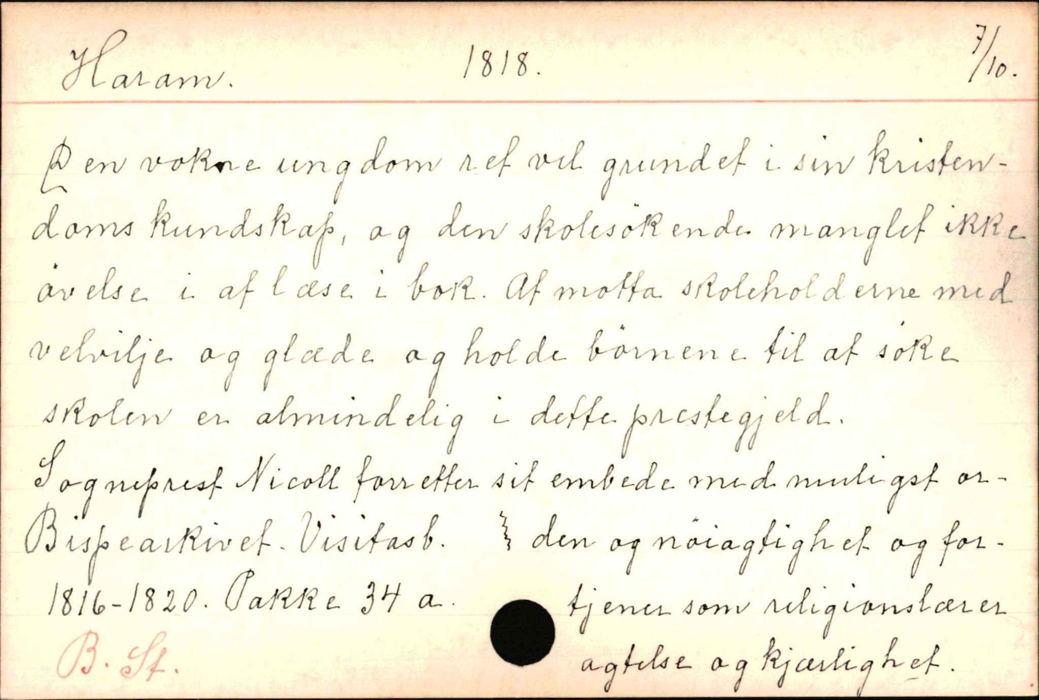 Haugen, Johannes - lærer, AV/SAB-SAB/PA-0036/01/L0001: Om klokkere og lærere, 1521-1904, p. 11365