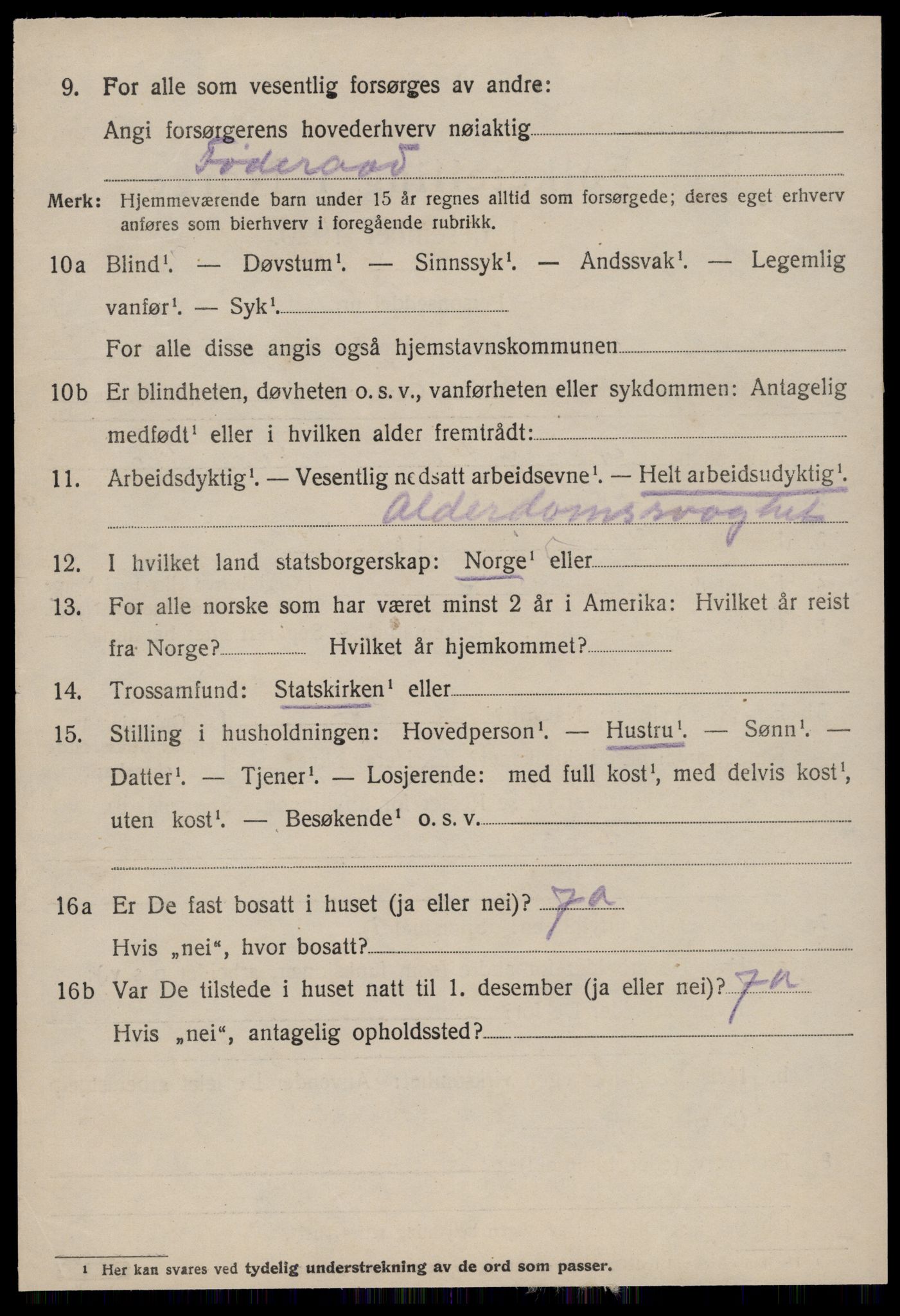 SAT, 1920 census for Hareid, 1920, p. 1386