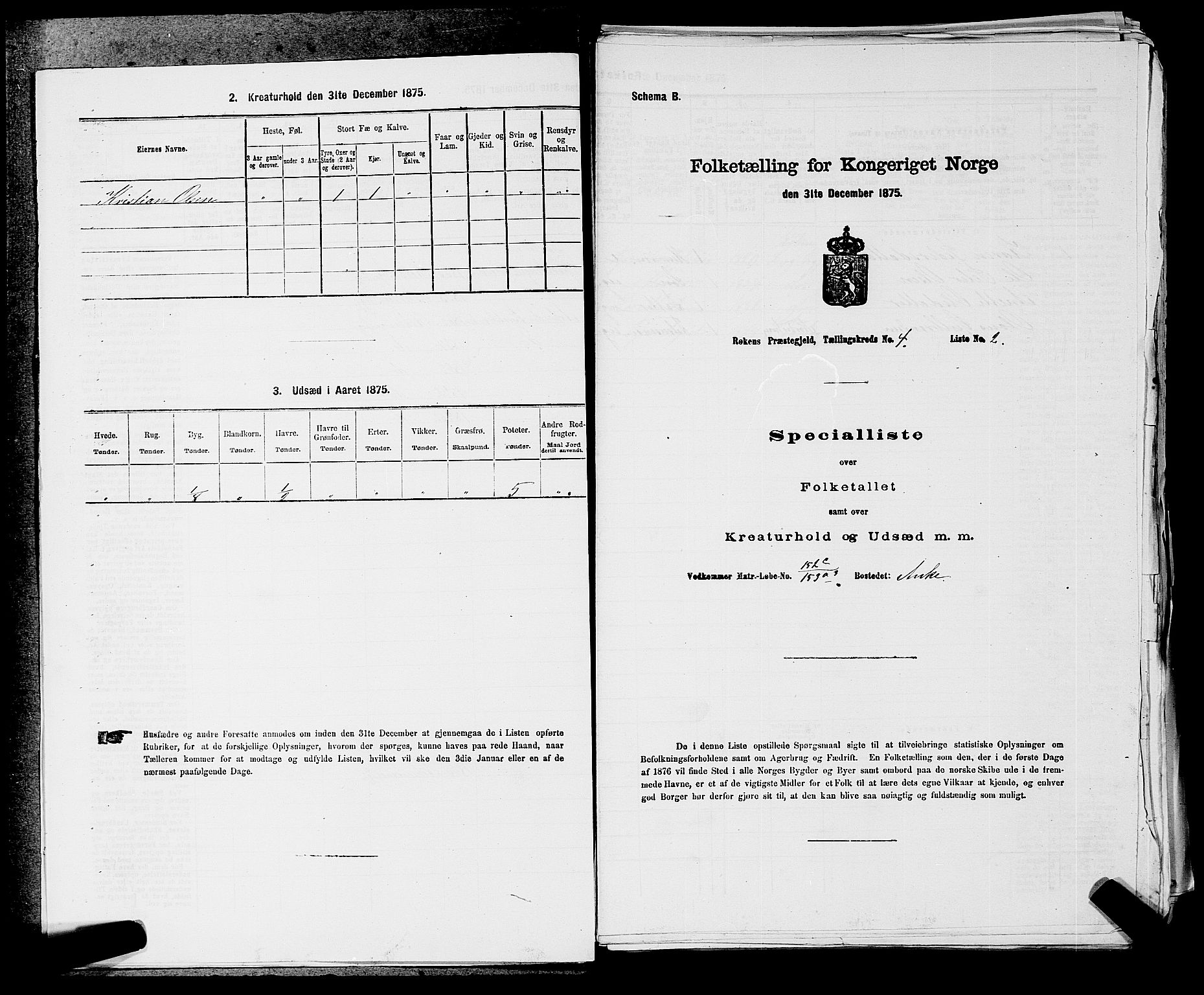 SAKO, 1875 census for 0627P Røyken, 1875, p. 455