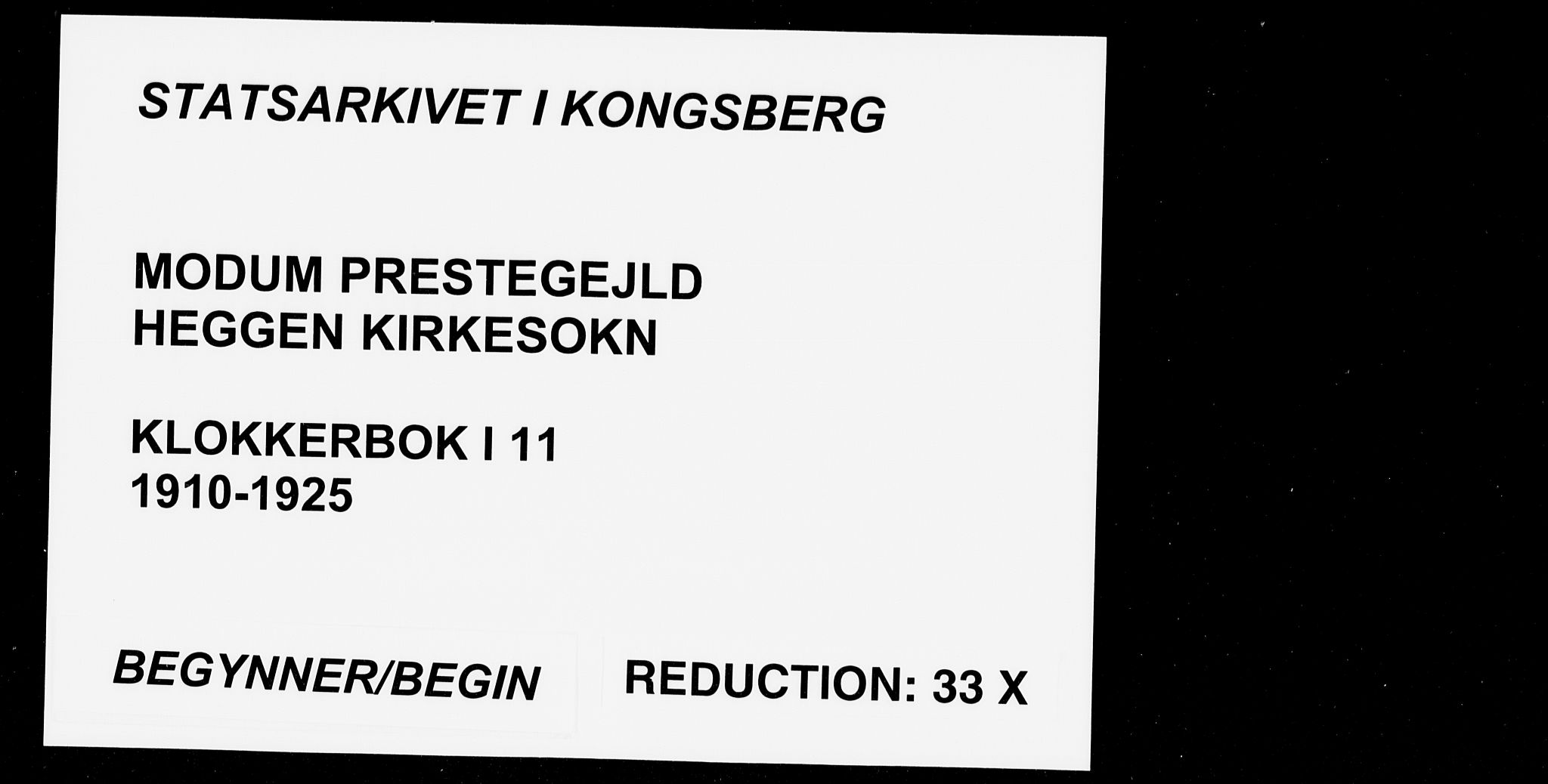 Modum kirkebøker, SAKO/A-234/G/Ga/L0011: Parish register (copy) no. I 11, 1910-1925